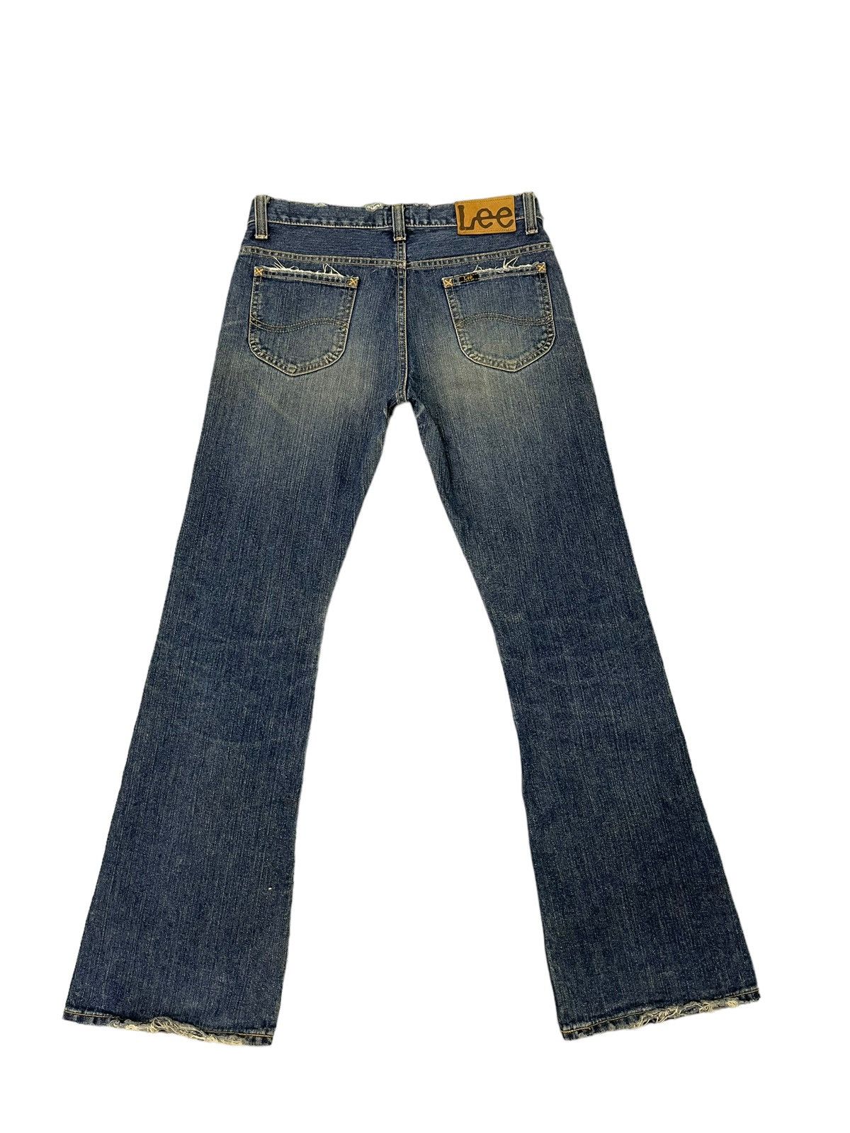 Lee Flare Jeans Lee Japan Slim Faded Distress Boot Cut 7🟦9 Size US 30 / EU 46 - 12 Thumbnail