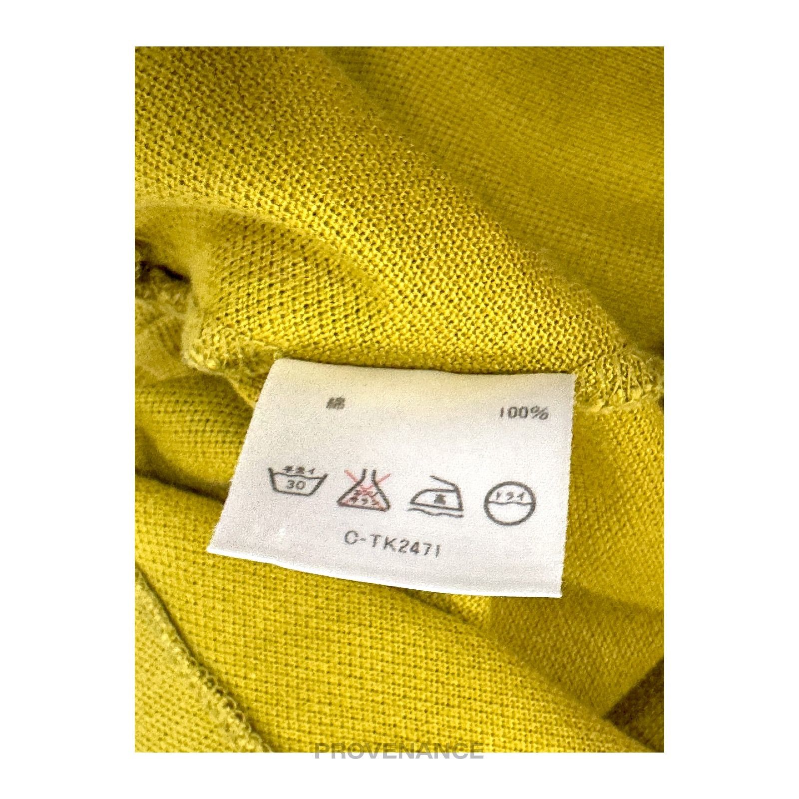 Lanvin 🔴 Lanvin Studio Polo Shirt Logo Floral - Golden Olive Size US M / EU 48-50 / 2 - 11 Thumbnail