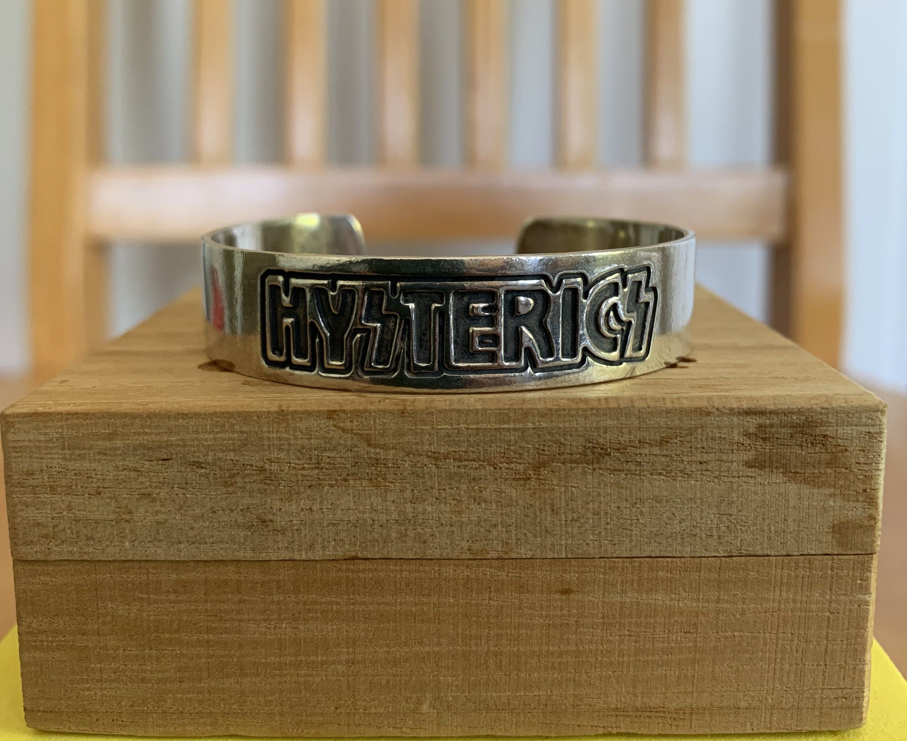 Hysteric Glamour Sterling Silver Logo Bracelet + Box