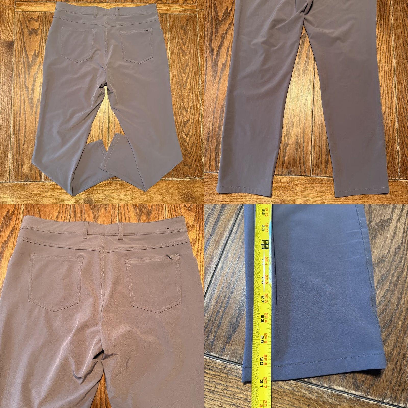 Mizzen+Main Mizzen+Main Helmsman Slim Pants Mens 35x30 Gray Blue Performance Chino Stretch Size US 35 - 8 Thumbnail