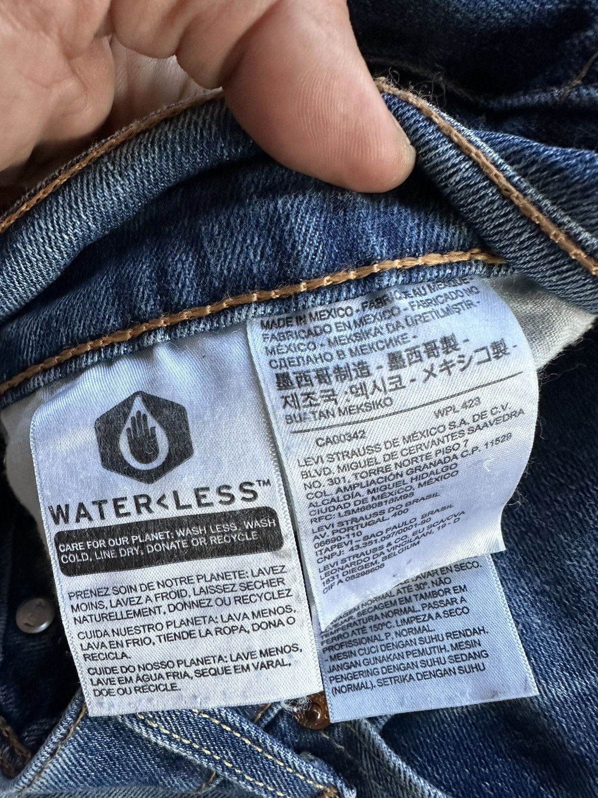 Levi's Levis 514 Y2k Mexico Distressed Denim D481 Size US 36 / EU 52 - 15 Thumbnail