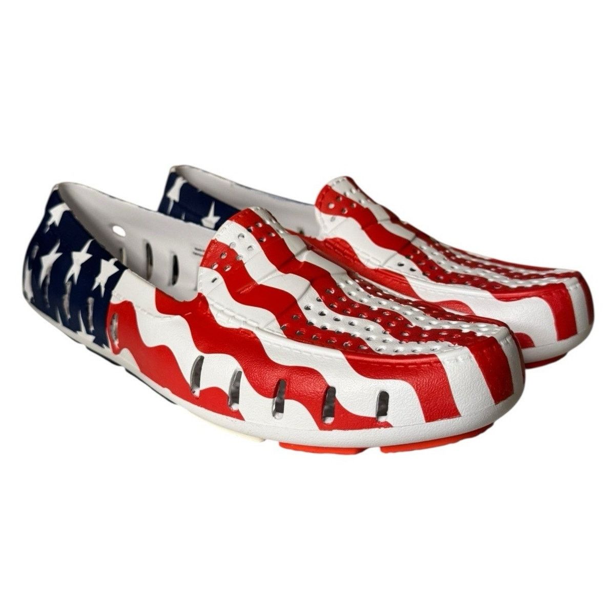 Other Floafers NEW Country Club Driver USA Patriotic Boat Shoes Size US 9 / EU 42 - 1 Thumbnail