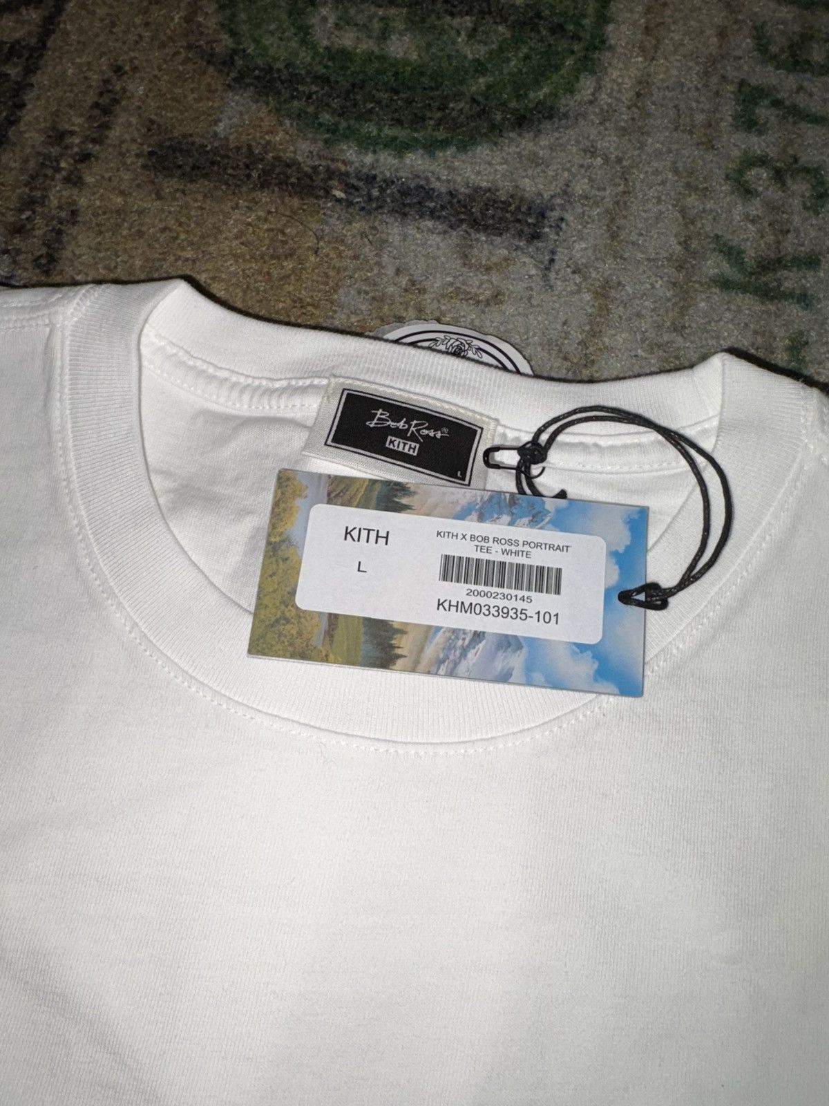 Kith KITH X BOB ROSS PORTRAIT TEE WHITE Size US L / EU 52-54 / 3 - 2 Thumbnail
