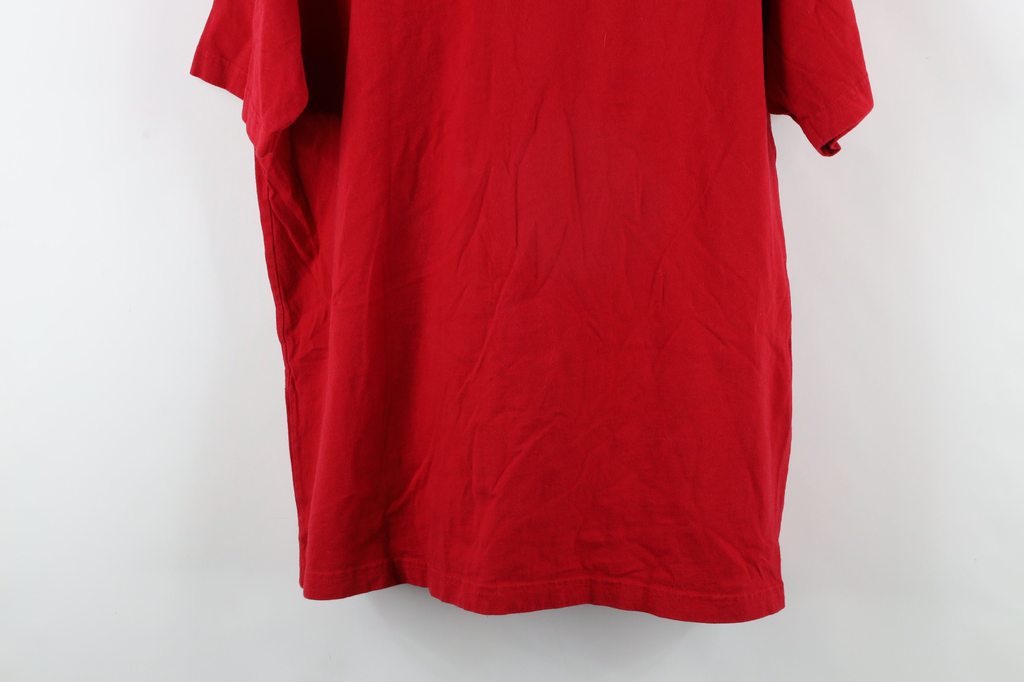 Gap × Vintage Vintage 90s Gap Faded Blank Short Sleeve T-Shirt Red Cotton Size US XL / EU 56 / 4 - 9 Thumbnail