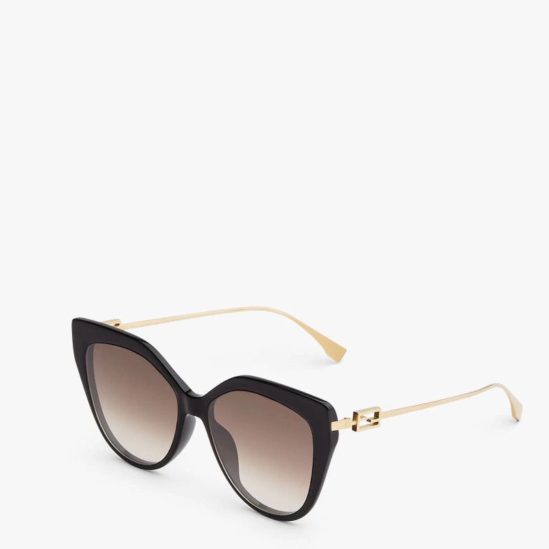 Fendi o1s1wg110526 Size: OS / Baguette Sunglasses in Black/Gold Size ONE SIZE - 2 Thumbnail