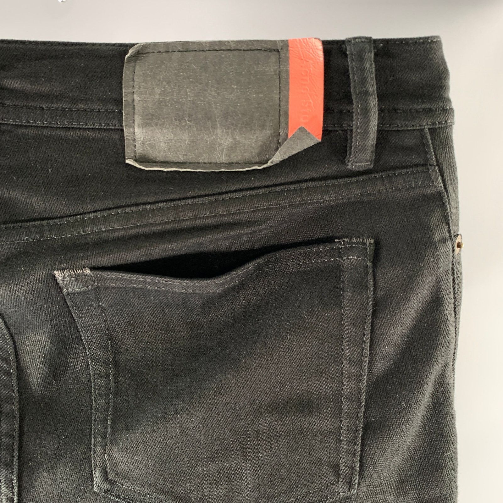 Acne Studios ACNE Size 31 Black Cotton Slim Fit Jeans Size US 31 - 2 Thumbnail