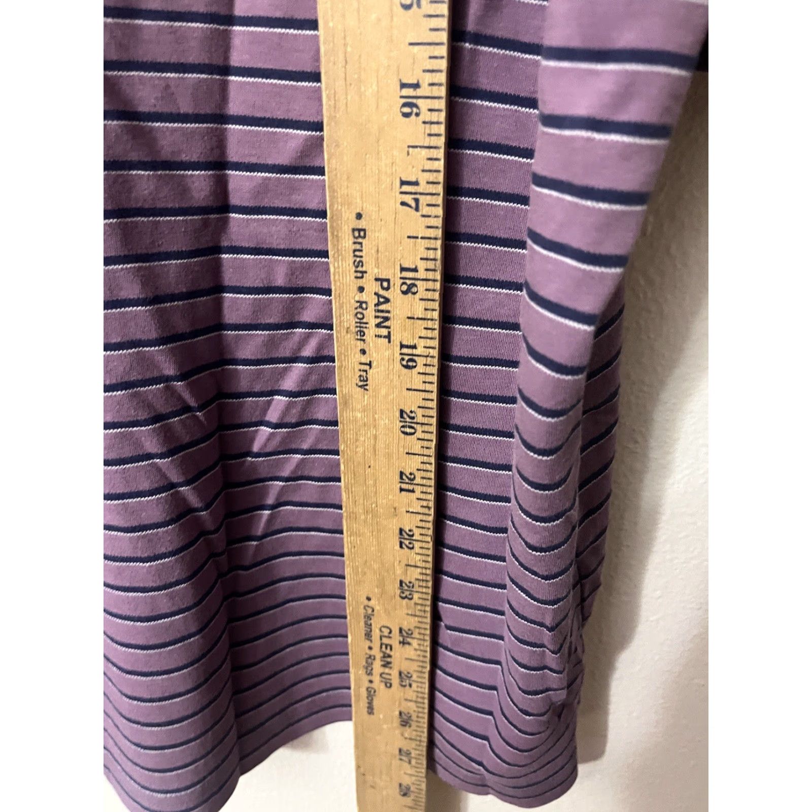 Lands' End Lands' End Polo Shirt Mens Large Short Sleeve Purple Stripe Supima Cotton Polo Shirt Men L Purple Stripe Striped Casual Golf Preppy Size US L / EU 52-54 / 3 - 4 Thumbnail