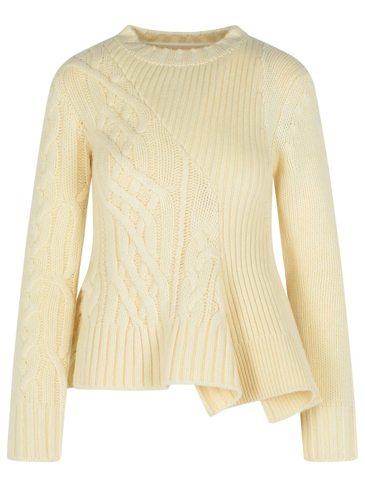 Sacai SACAI Ivory Wool Sweater Size M / US 6-8 / IT 42-44 - 1 Thumbnail