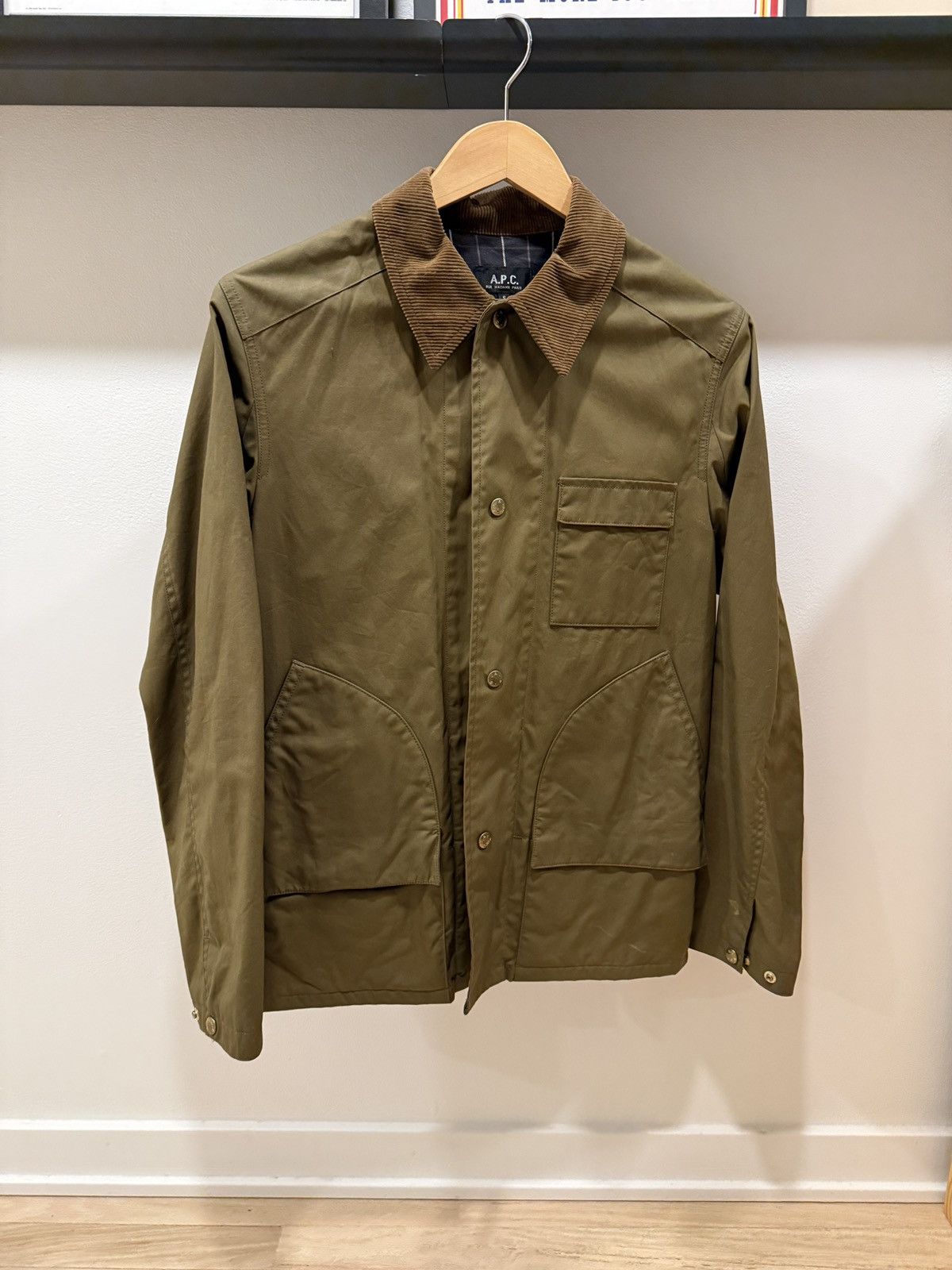 A.P.C. APC Waxed Cotton Barn Jacket Size US S / EU 44-46 / 1 - 1 Thumbnail