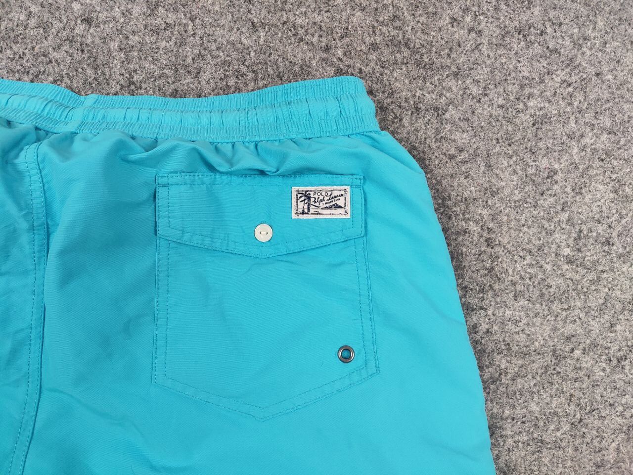 Polo Ralph Lauren Vintage 90's Polo Ralph Lauren Nylon Blue Logo Casual Shorts Size US 36 / EU 52 - 10 Thumbnail