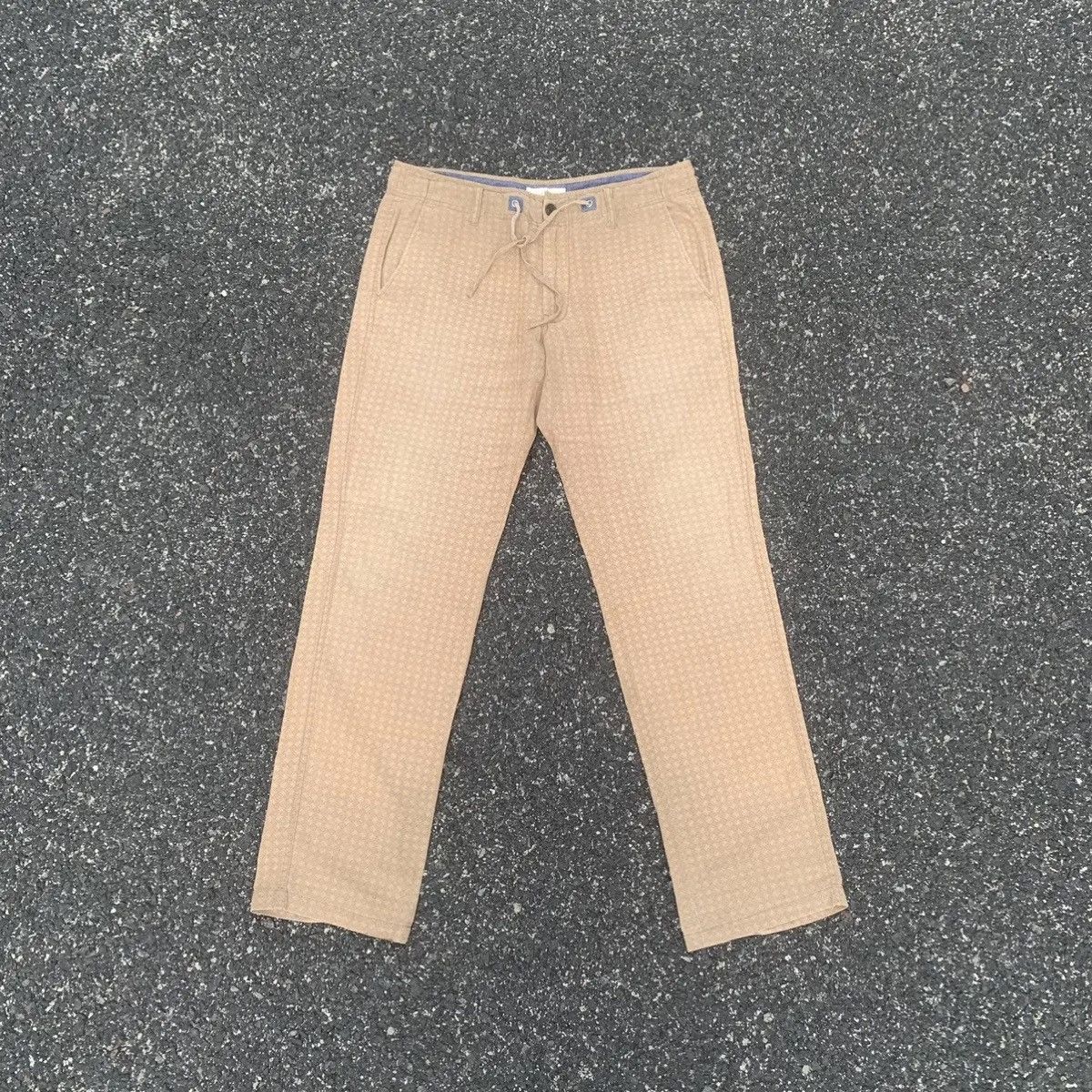 IKKS Japanese Vintage IKKA Monogram Faded Easy Pants Large Size US 35 - 2 Thumbnail