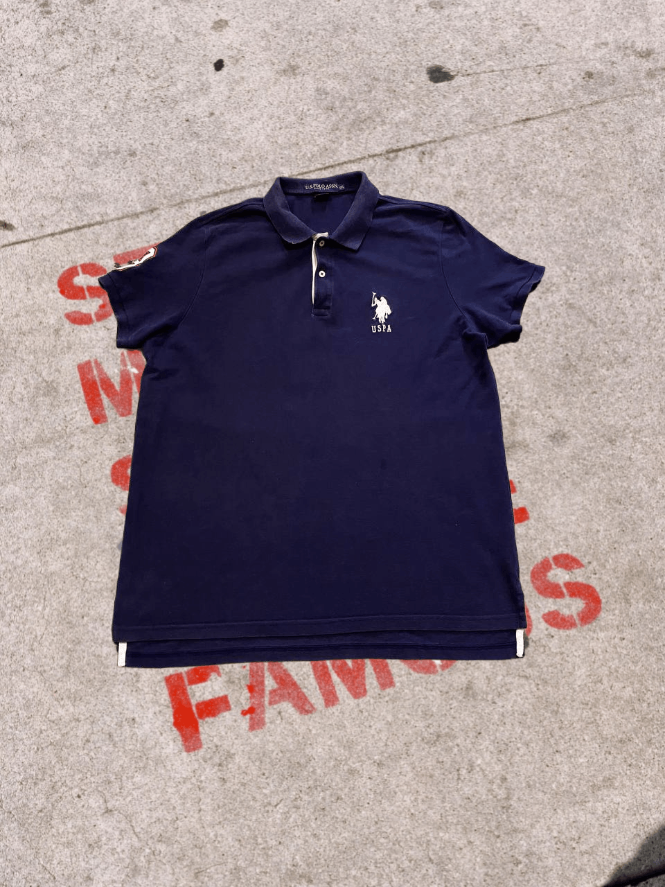 U.S. Polo Assn. USPA US Polo ASSN Shirt Short Sleeve Medium Navy PONY LOGO Size US XXL / EU 58 / 5 - 1 Thumbnail