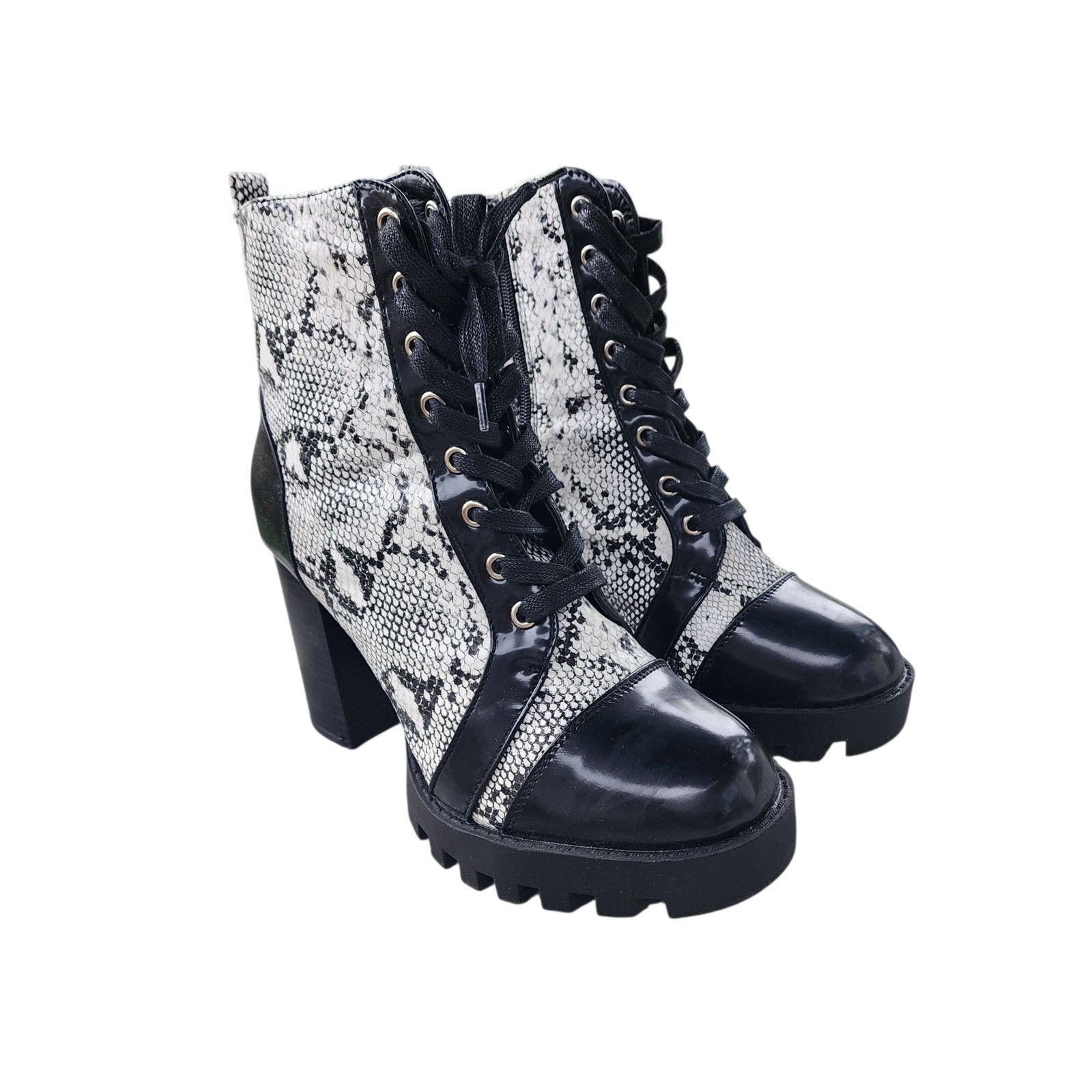 Designer Fashion Nova Up All Night Booties Glenna Platform Boots 10 Size US 10 / IT 40 - 13 Thumbnail