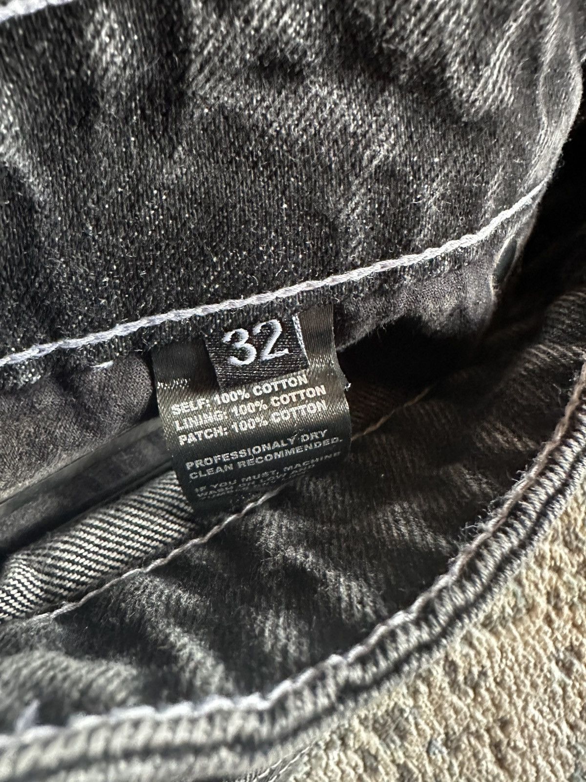 Revenge Revenge Cross Denim Black - 32 Size US 32 / EU 48 - 13 Thumbnail
