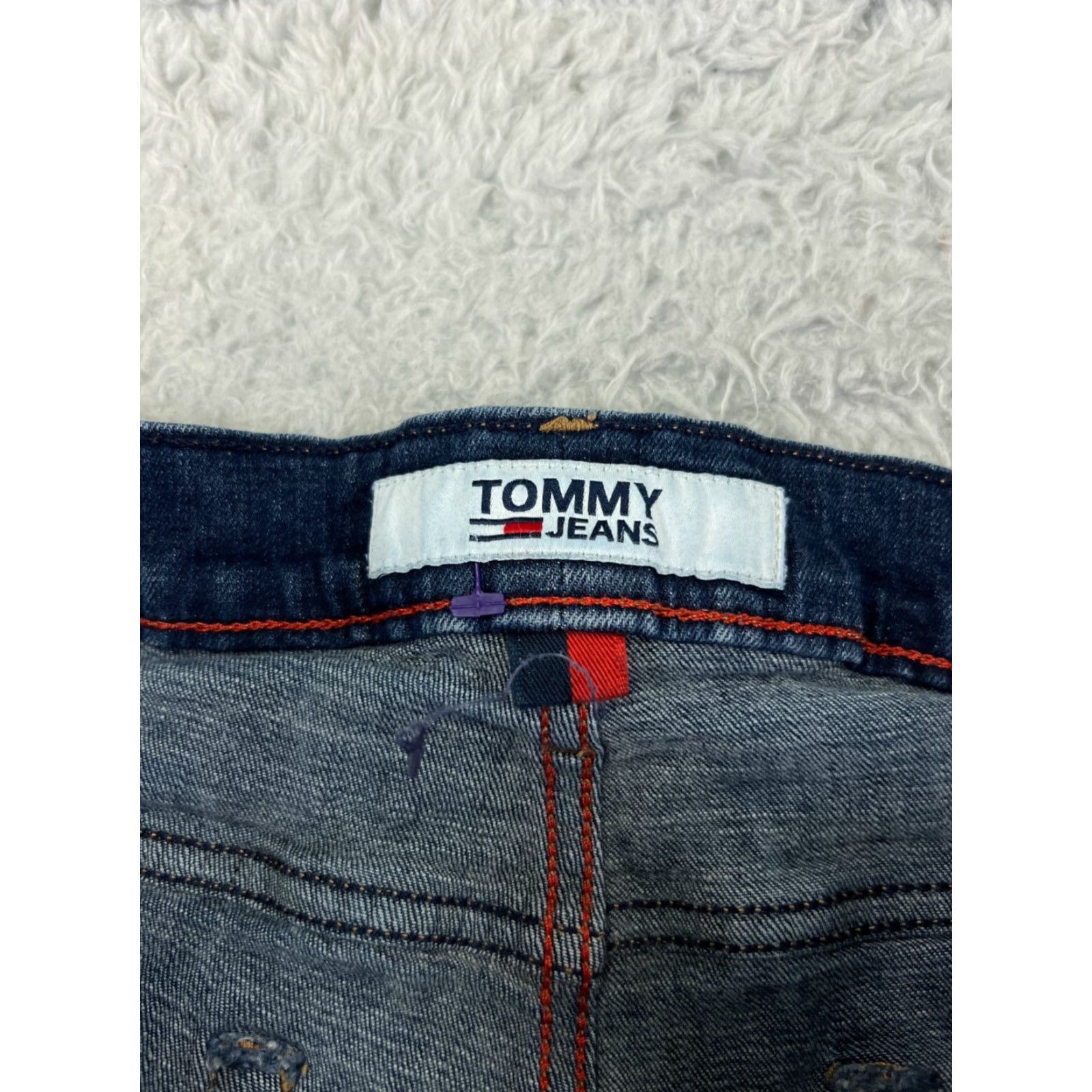 Tommy Hilfiger Tommy Hilfiger Jeans Womens 34 Blue Denim Slim Tapered Dark Wash Mid Rise Size 24" / US 00 / IT 34 - 3 Thumbnail