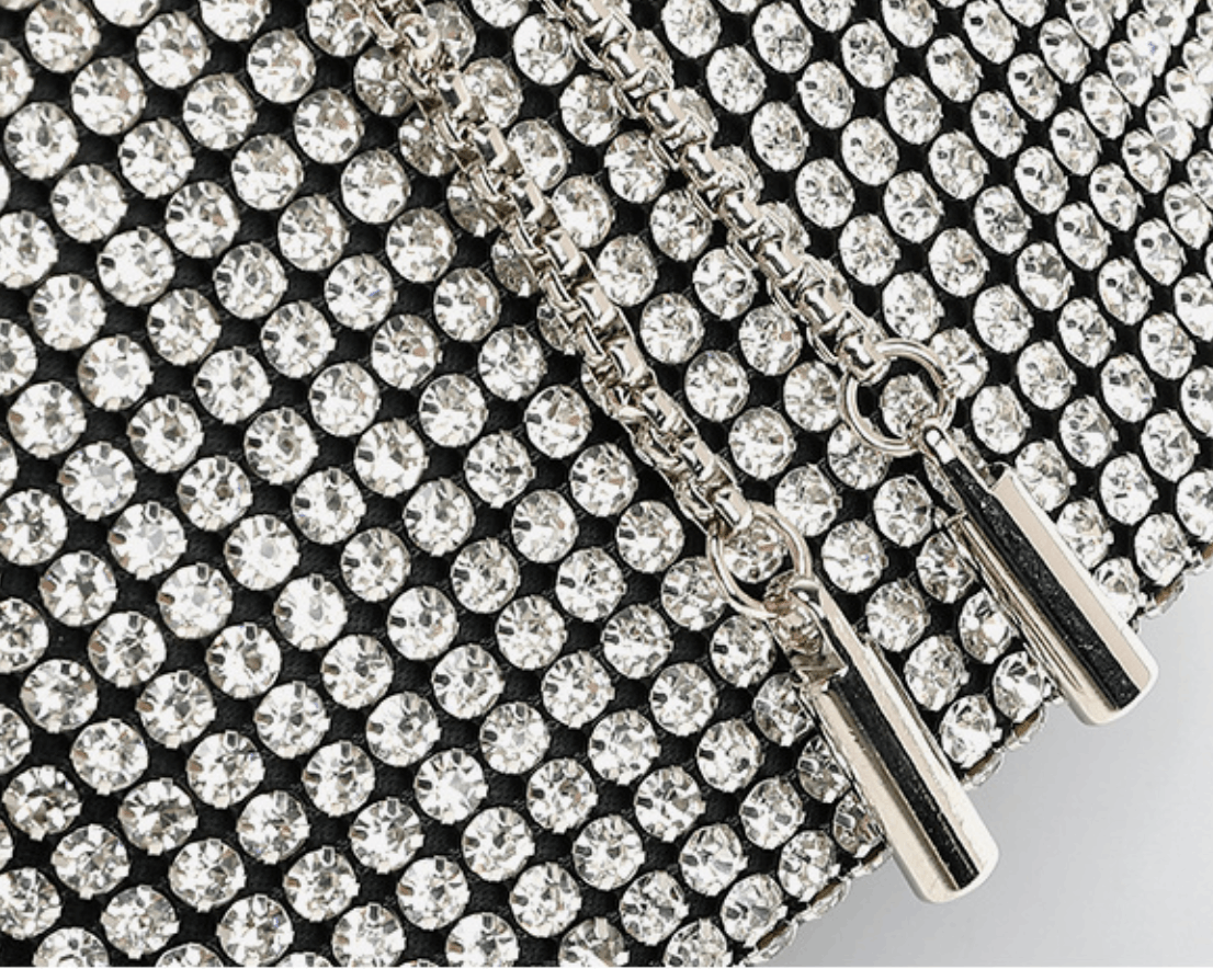 Japanese Brand Crystal Rhinestone Bon Bon Bag Size ONE SIZE - 5 Thumbnail