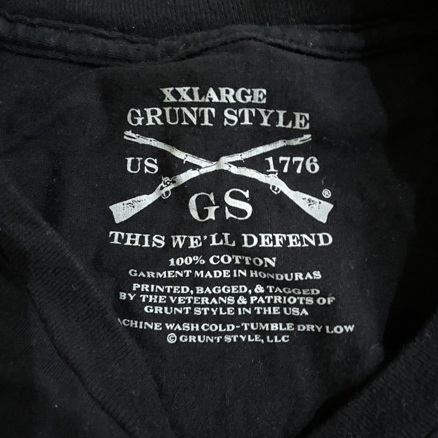 Vintage Grunt Style Tee Mens Black Graphic XXL Size Size US XXL / EU 58 / 5 - 4 Thumbnail