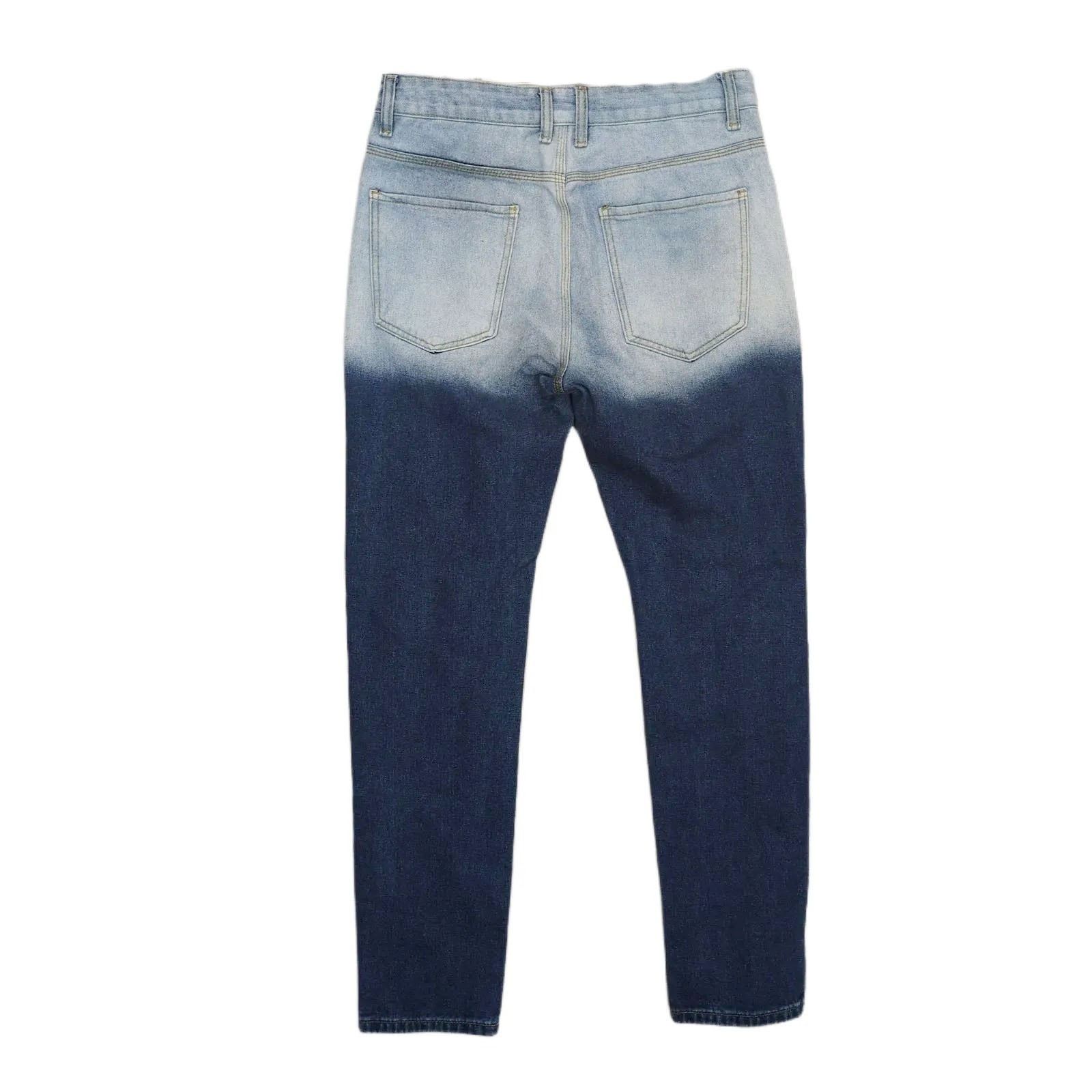 GB GB18401-2010 Classic B Men's 32x31 Distressed Bleach Jeans Size US 32 / EU 48 - 2 Thumbnail