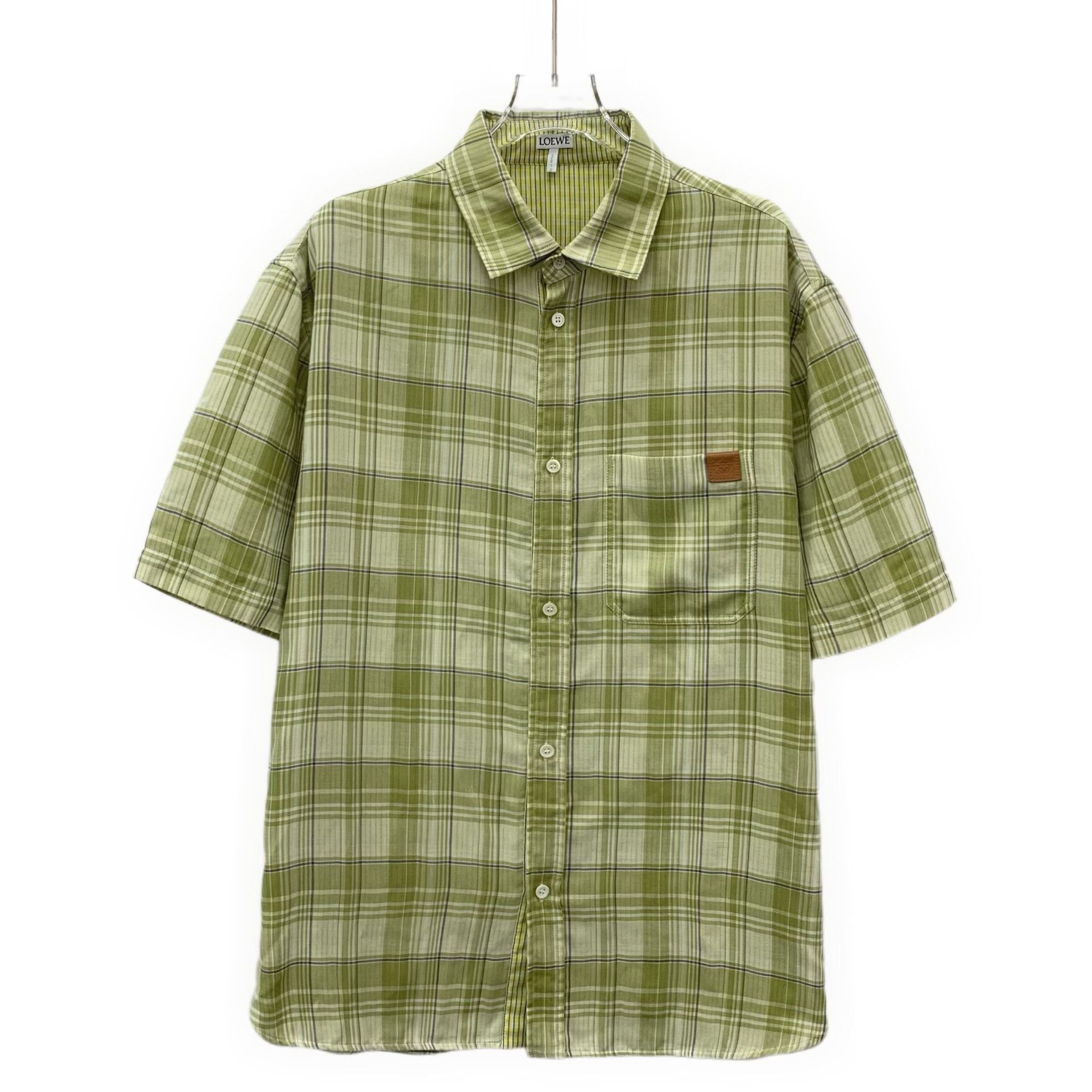 Loewe Loewe Plaid Leather Patch Shirt 40 Size US M / EU 48-50 / 2 - 1 Thumbnail