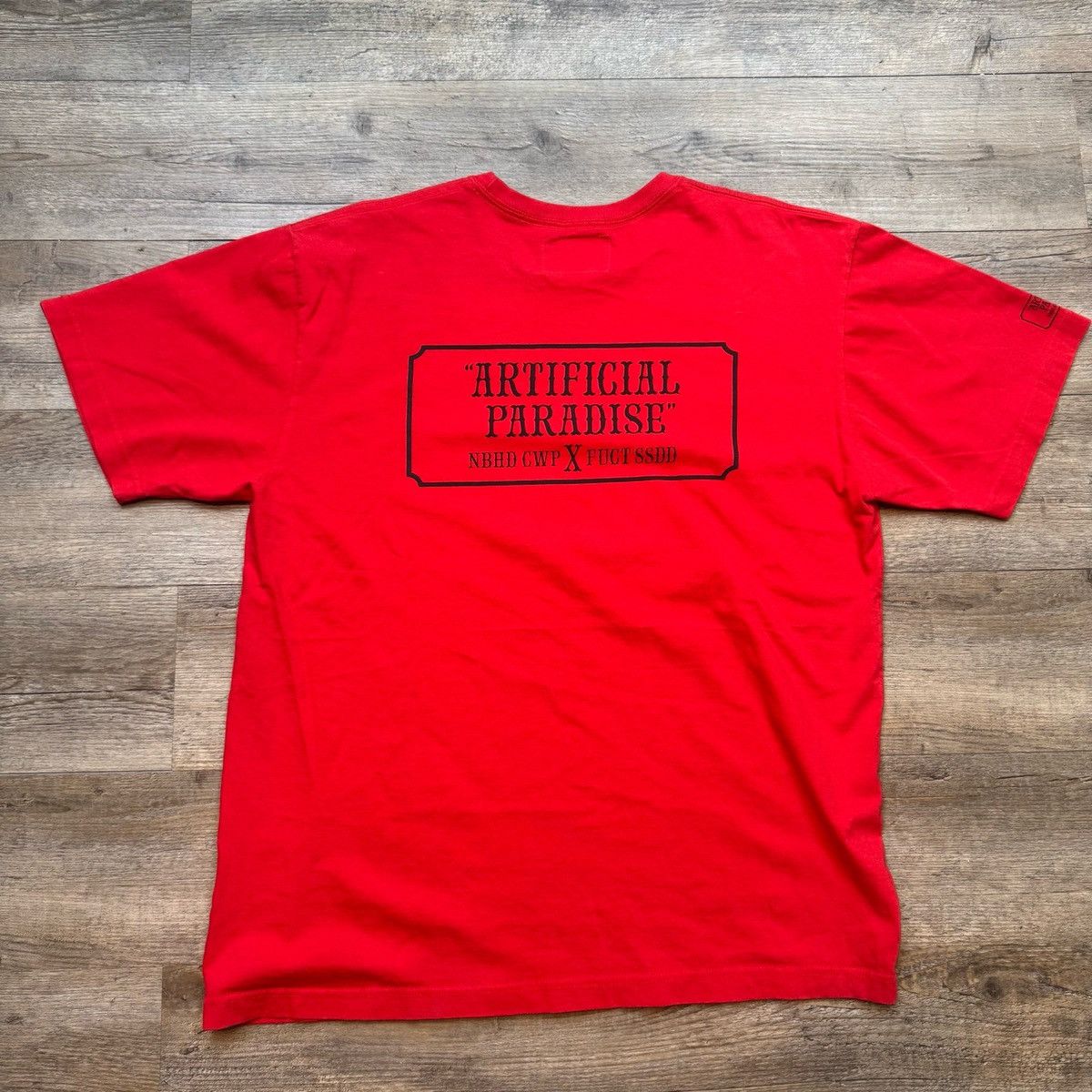 Neighborhood Neighborhood x FUCT SSDD “Artificial Paradise” Tee (Red) Size US XL / EU 56 / 4 - 5 Thumbnail