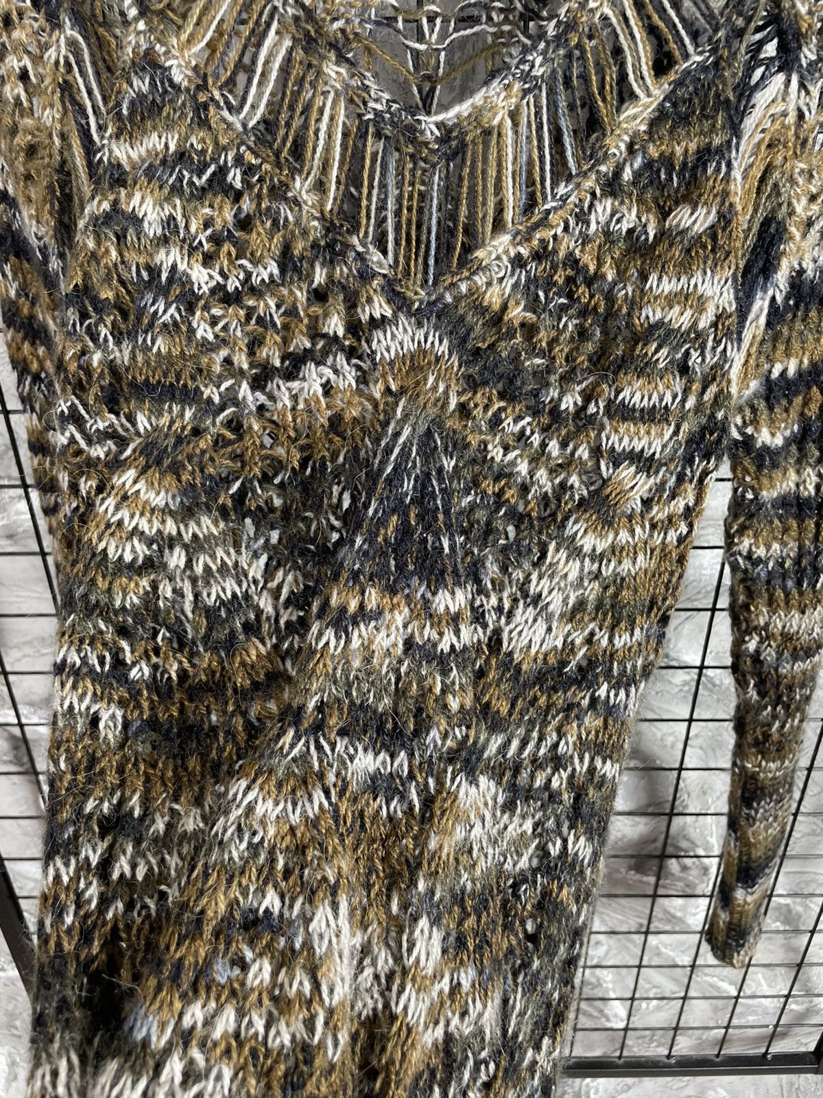 Custo Barcelona Custo Barcelona Open Knit Sweater / Dress Y2K Grunge Vintage Size ONE SIZE - 7 Thumbnail