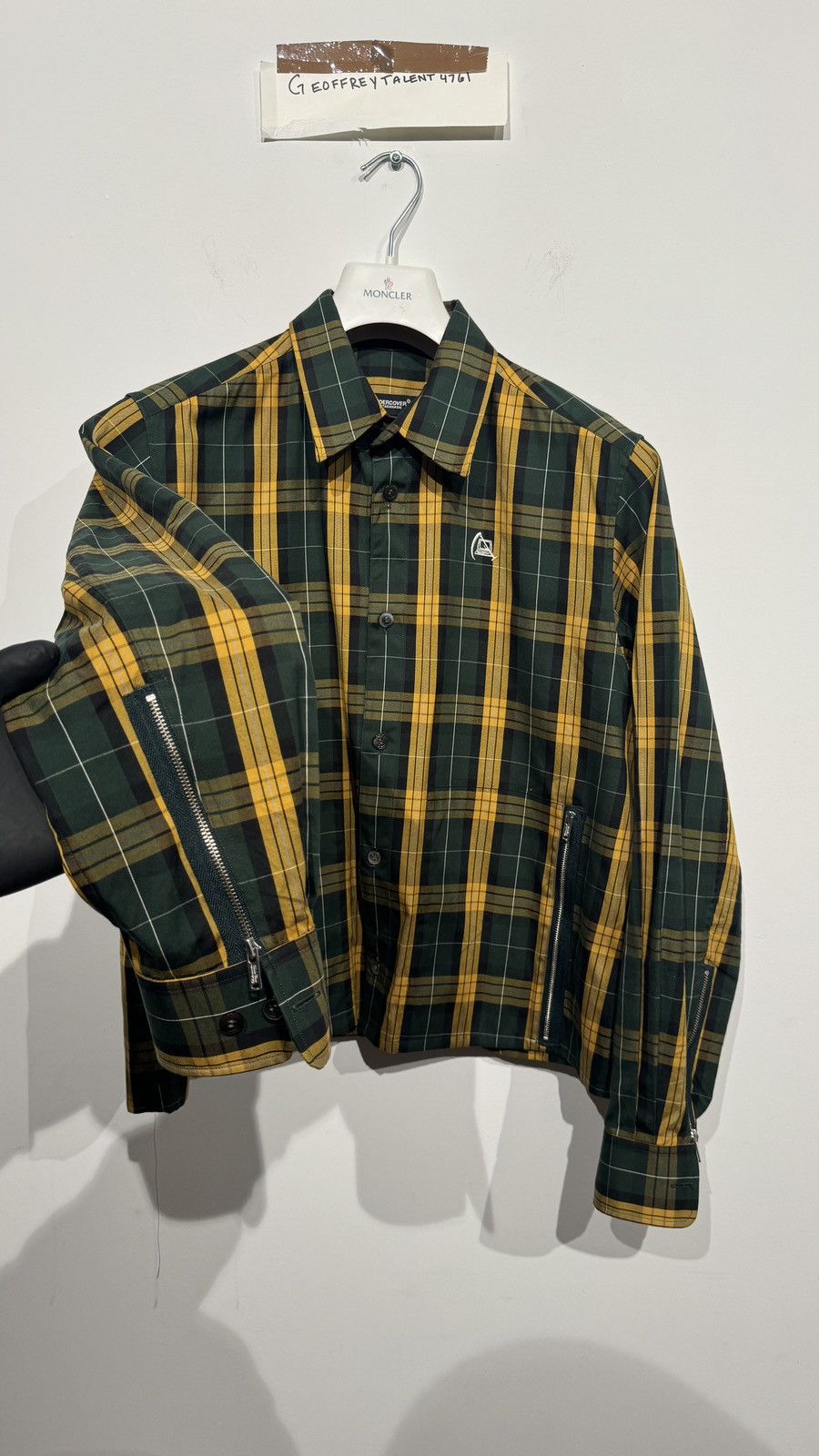 Undercover Undercover Green Tartan 'Bloody Geekers' Shirt - Size 2 Size US M / EU 48-50 / 2 - 4 Thumbnail