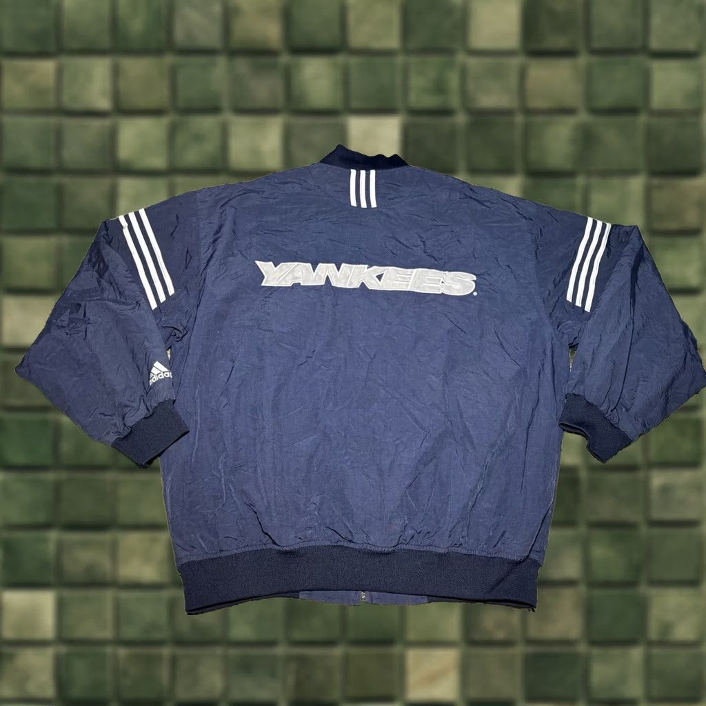 Adidas VINTAGE Adidas New York Yankees MLB Nylon Baseball Warm Up Jacket XL Size US XL / EU 56 / 4 - 1 Thumbnail