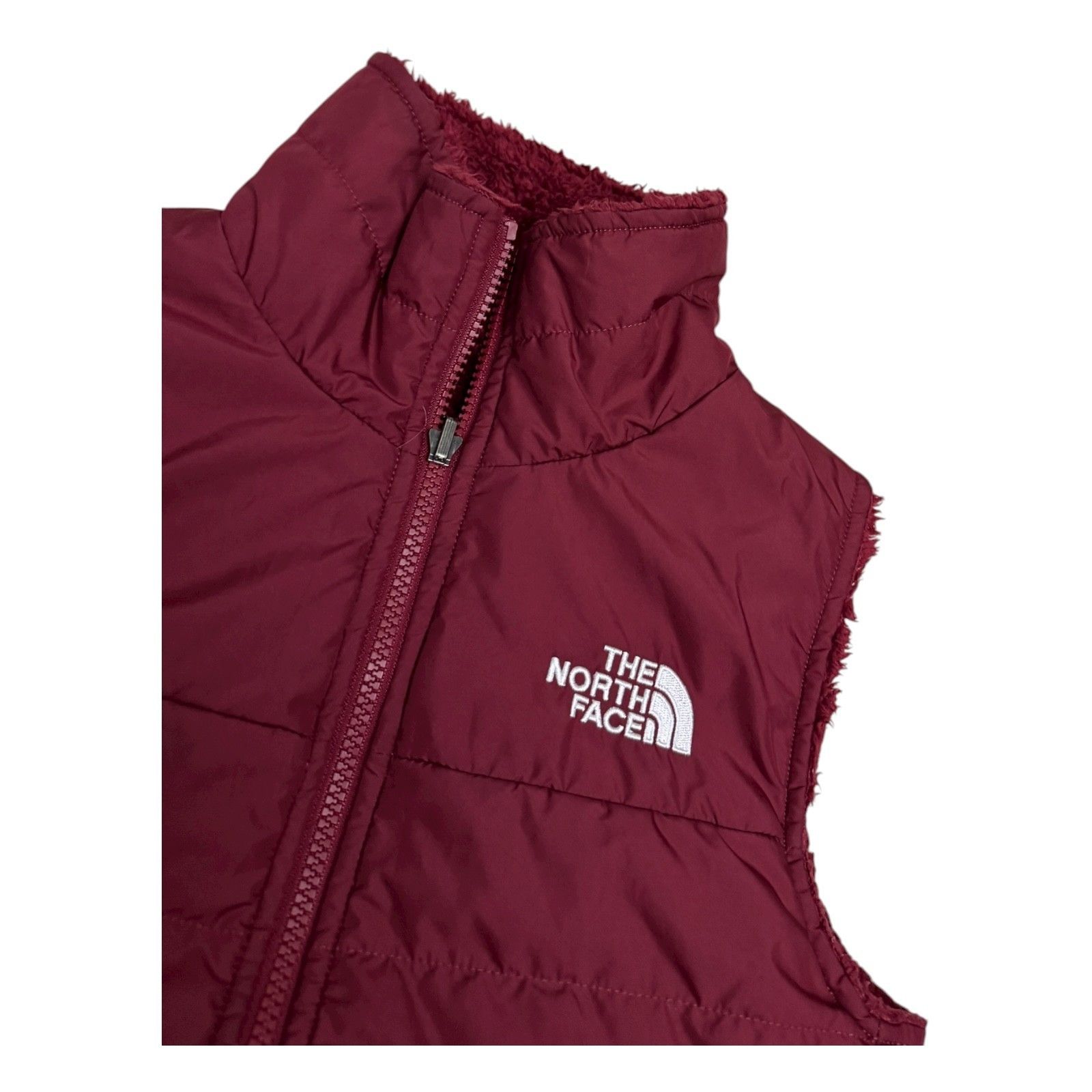 The North Face THE NORTH FACE Reversible 2-in-1 Faux Fur Fleece Red Vest XS Size XS / US 0-2 / IT 36-38 - 4 Thumbnail