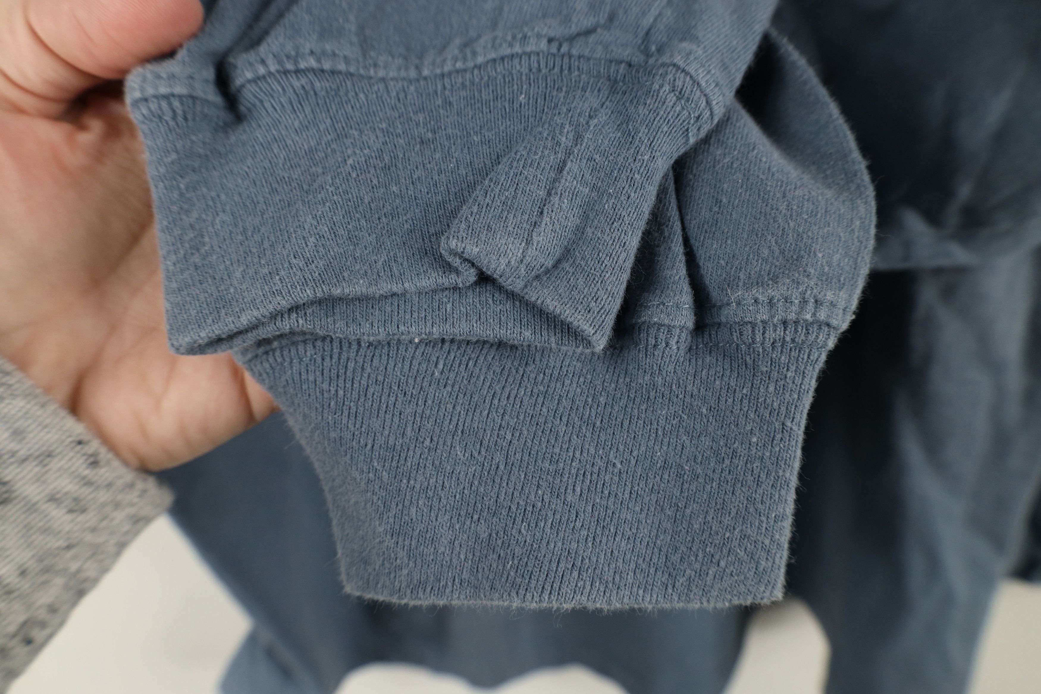 Vintage Vintage 90s Streetwear Blank Long Sleeve T-Shirt Blue Cotton Size US XL / EU 56 / 4 - 5 Thumbnail
