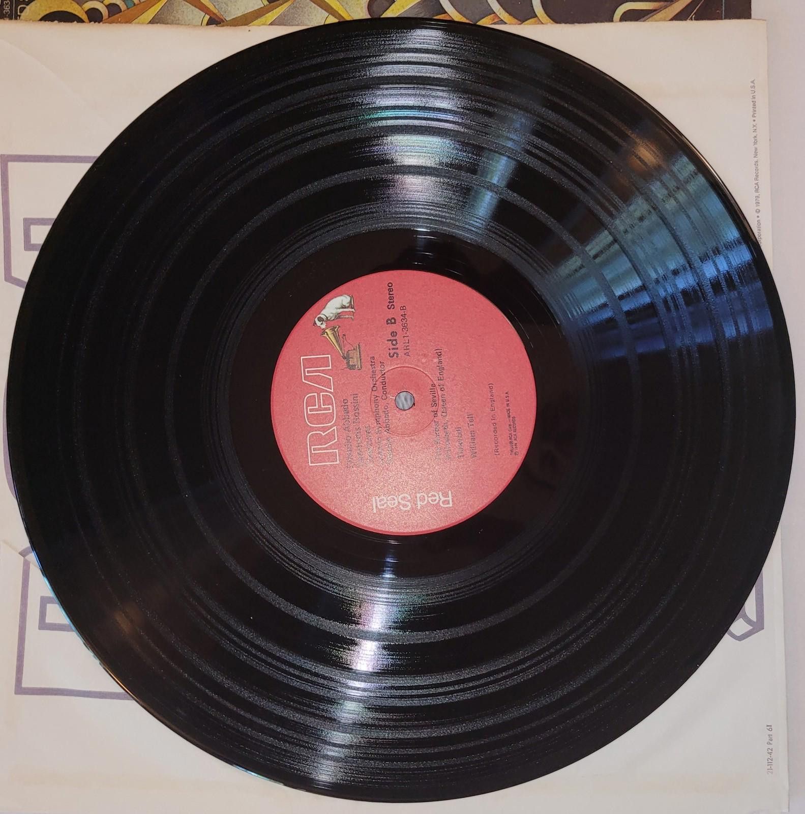 Designer CLAUDIO ABBADO ,ROSSINI OVERTURES RCA RED SEAL 1980 Vinyl LP Size ONE SIZE - 4 Thumbnail
