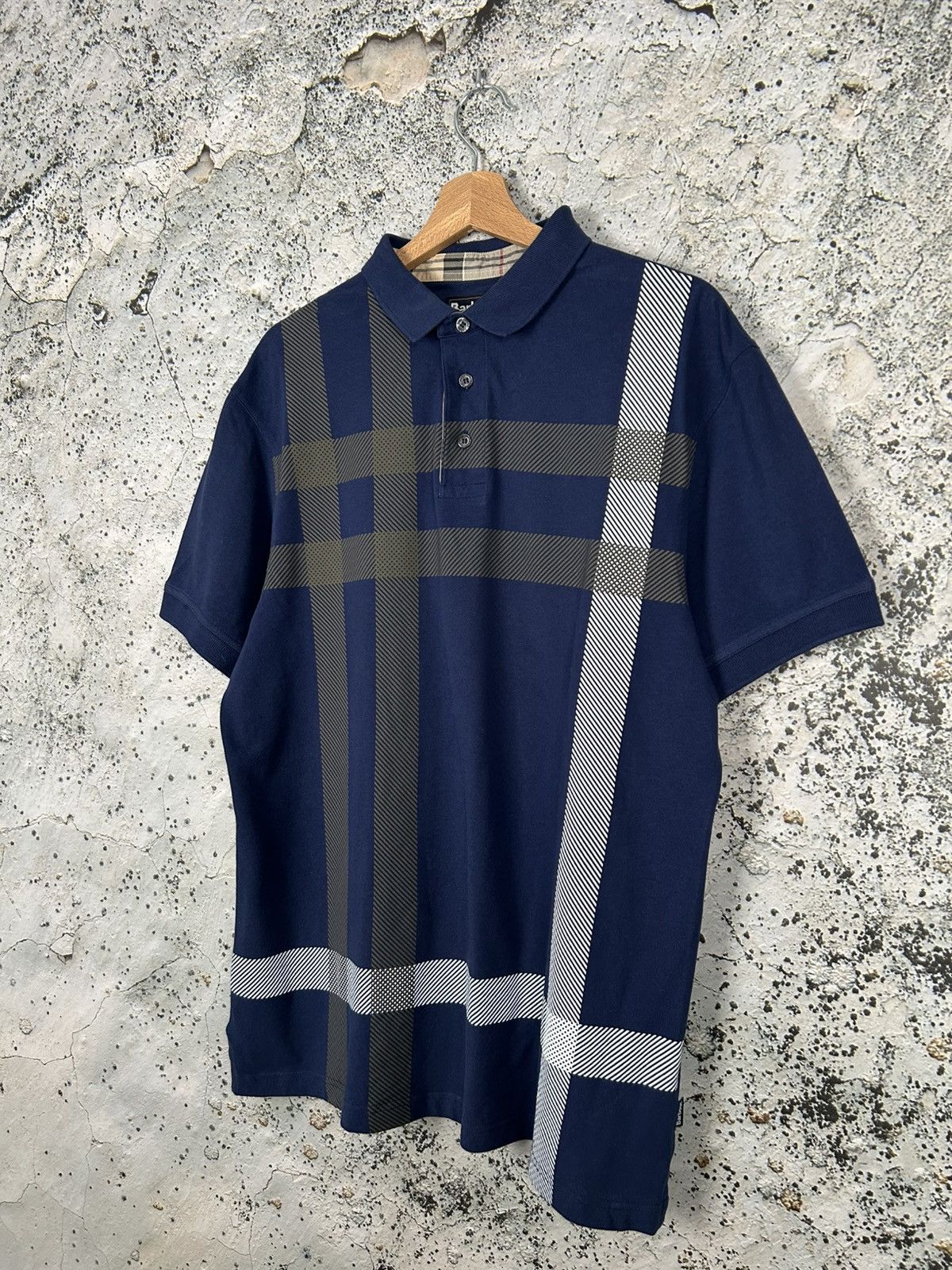 Barbour Vintage Barbour Polo Checkered Hype Streetwear Size US XL / EU 56 / 4 - 2 Thumbnail