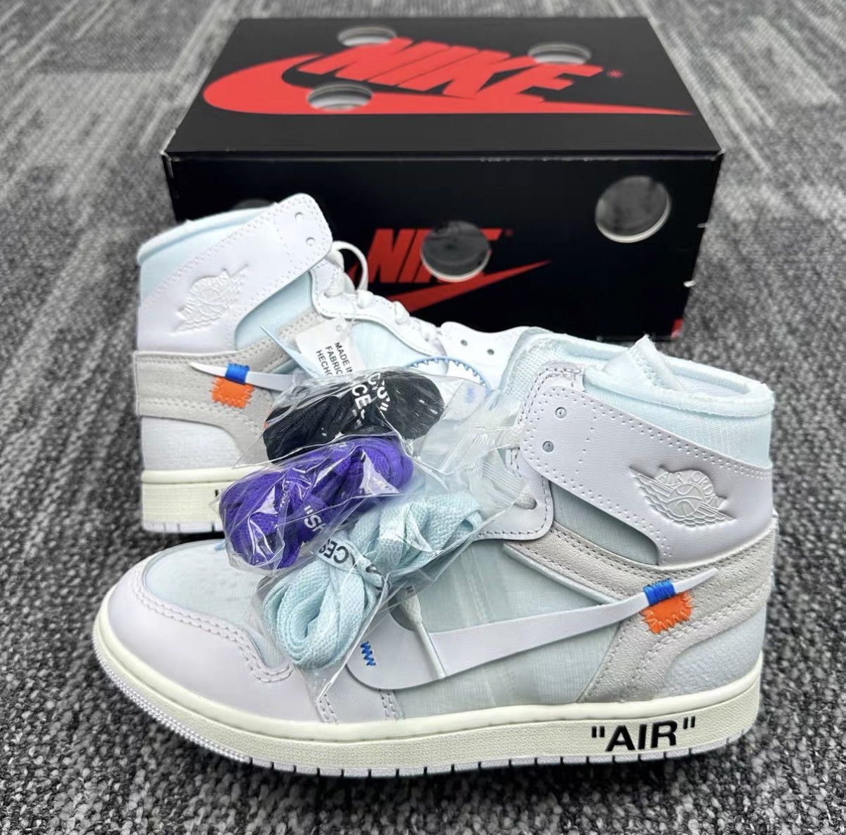 Jordan Brand Jordan × Virgil Abloh Archive Alaska AJ1 VAA Sneakers J42 Size US 8 / EU 41 - 4 Thumbnail