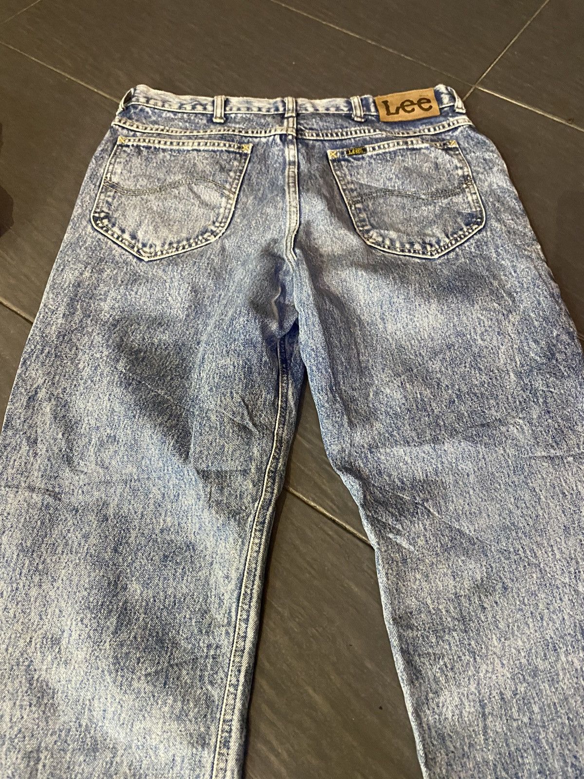 Lee Lee Riders vintage acid wash Size US 33 - 3 Thumbnail