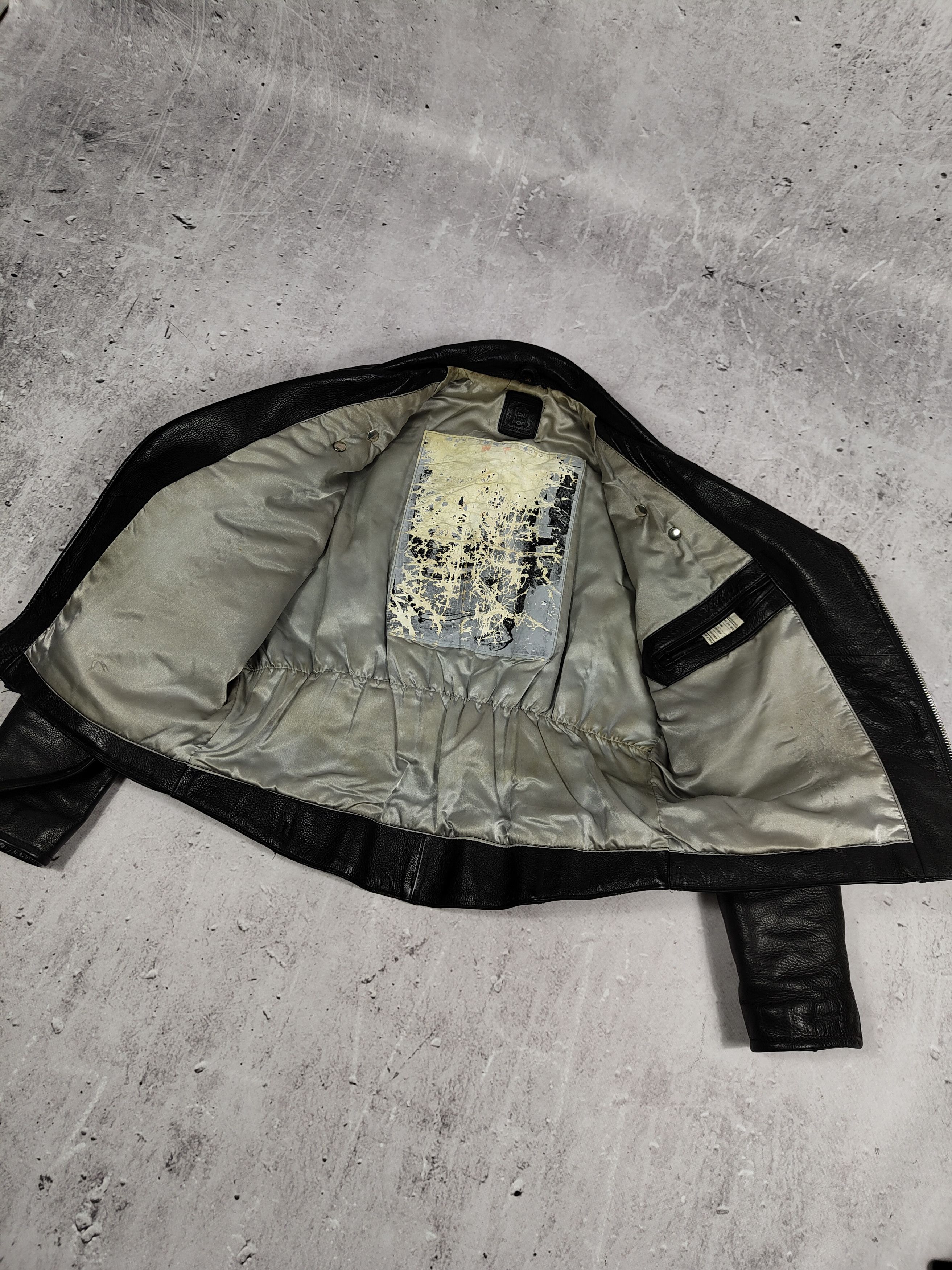 Leather × Vintage Vintage Leather Biker Jacket Size US L / EU 52-54 / 3 - 2 Thumbnail