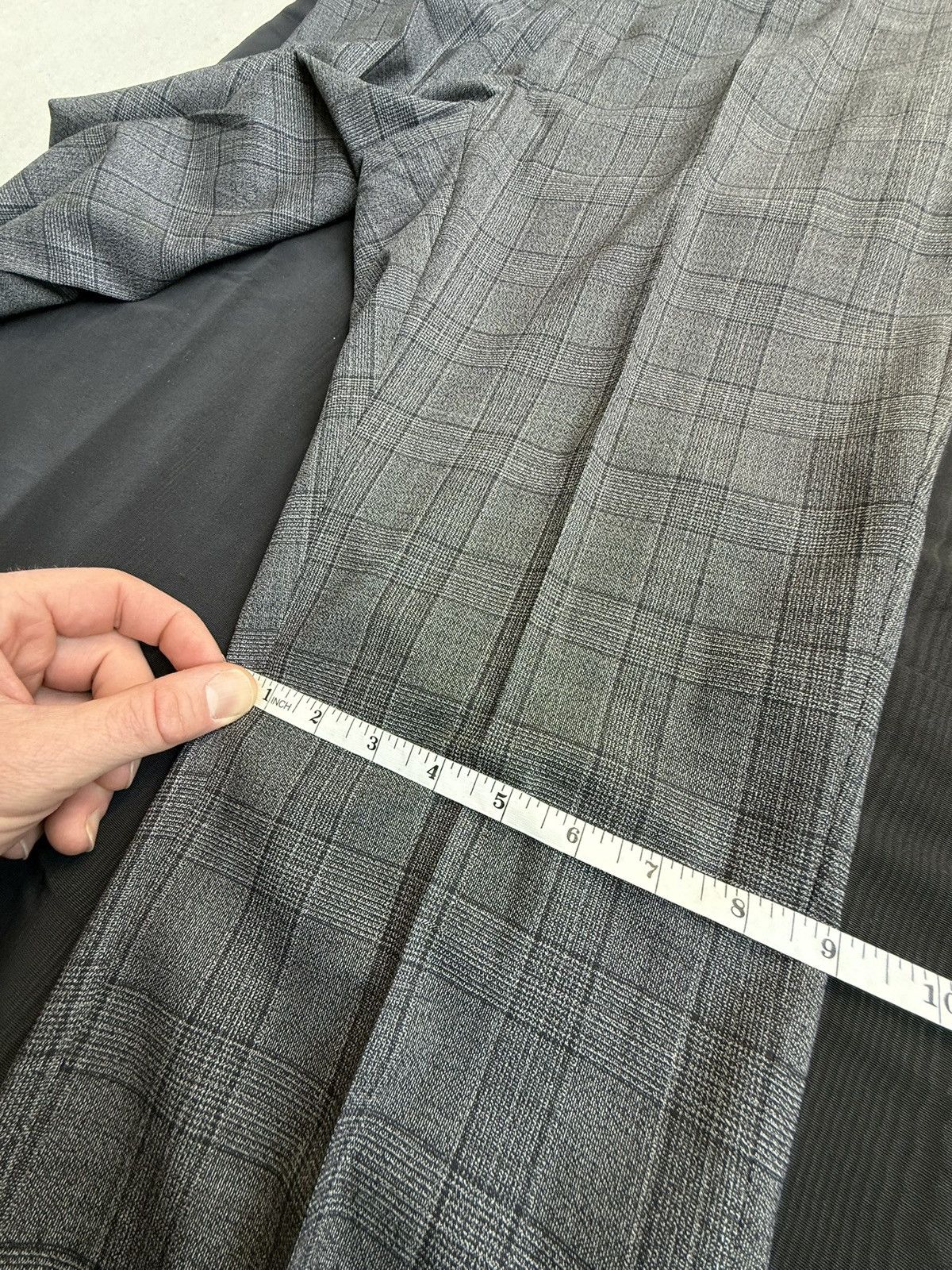 Dior Dior suit gray check pant and jacket Kim Jones era Size 42R - 9 Thumbnail