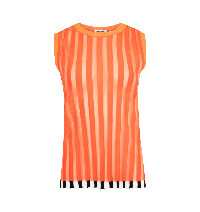 o1h1sh11225 Pleated Shell With Alpaca Trim in Orange