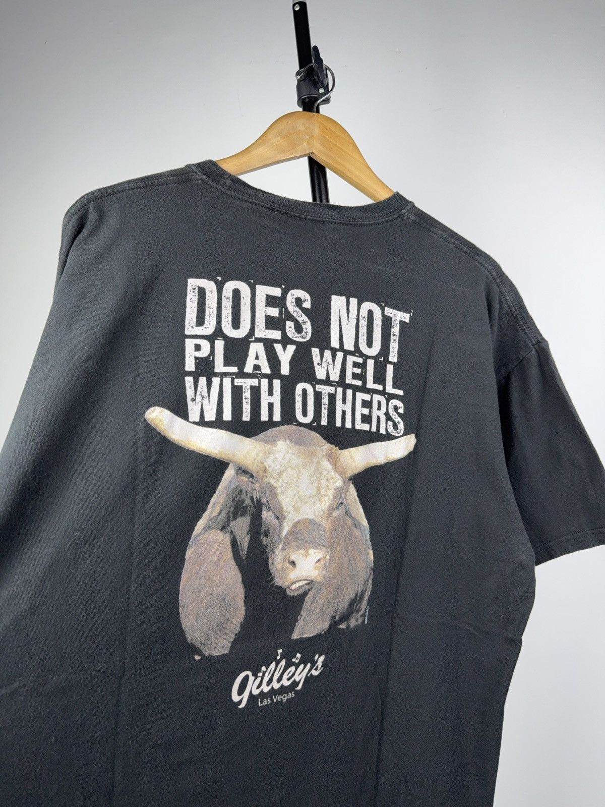 Vintage Vintage Gilley’s Las Vegas Bull Graphic T-Shirt Black XL Size US XL / EU 56 / 4 - 8 Thumbnail