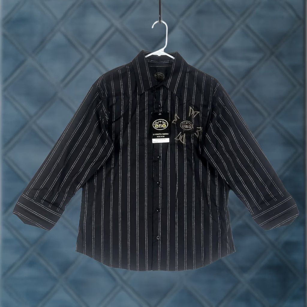 Vintage VINTAGE Dos De Oro Shirt Mens M 38 Black Cowboy Embroidered Western Button-Up Long Sleeve Casual NWT Size US M / EU 48-50 / 2 - 1 Thumbnail