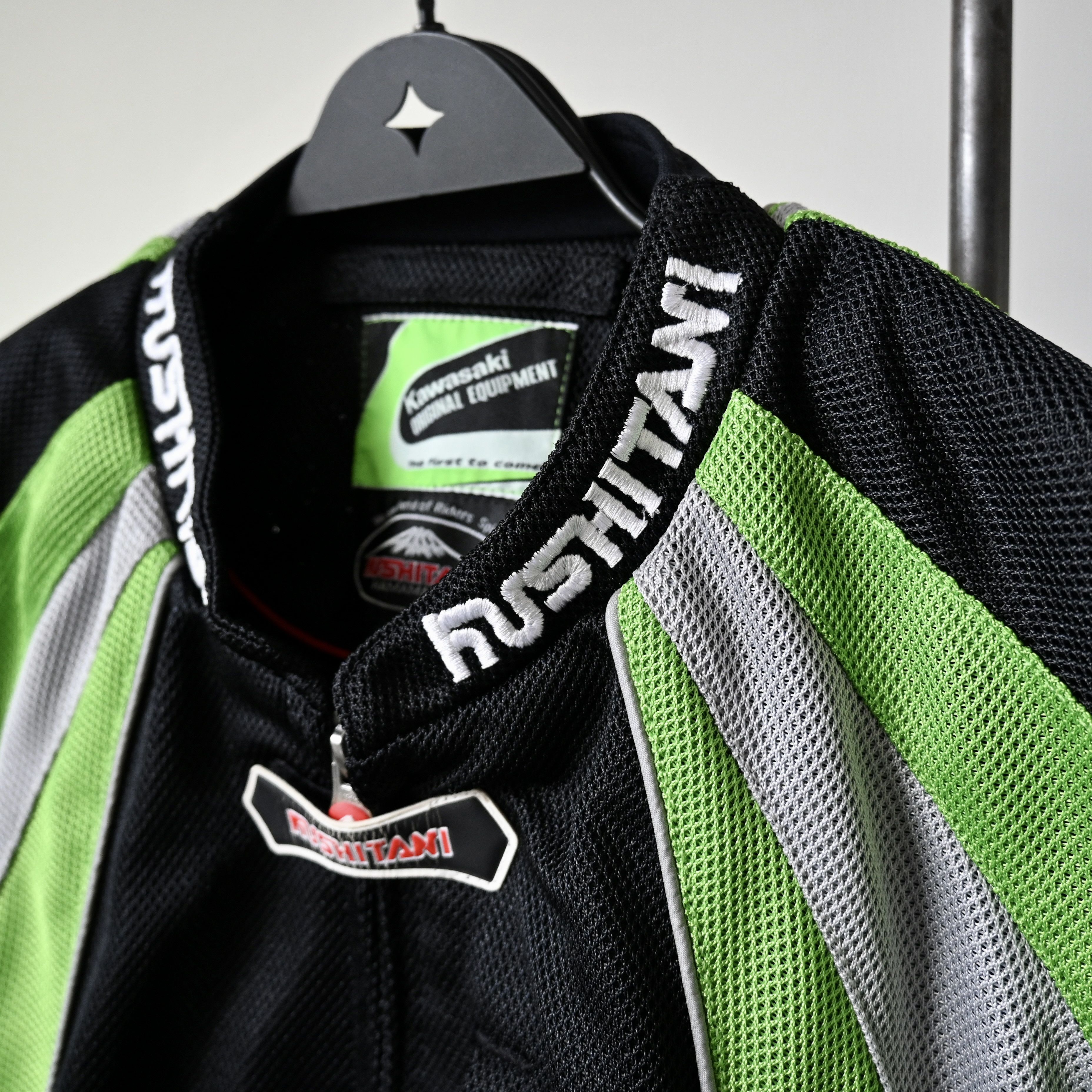 Vintage 2000s KUSHITANI x KAWASAKI mesh riding jacket Size US L / EU 52-54 / 3 - 7 Thumbnail