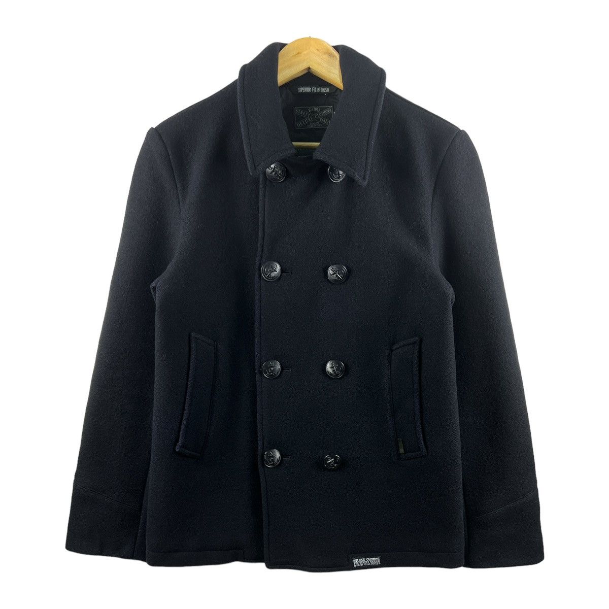 Japanese Brand 🔥 DELUXE CLOTHING STREET TAILOR MILITARY STYLE PEACOAT - M Size US S / EU 44-46 / 1 - 2 Thumbnail