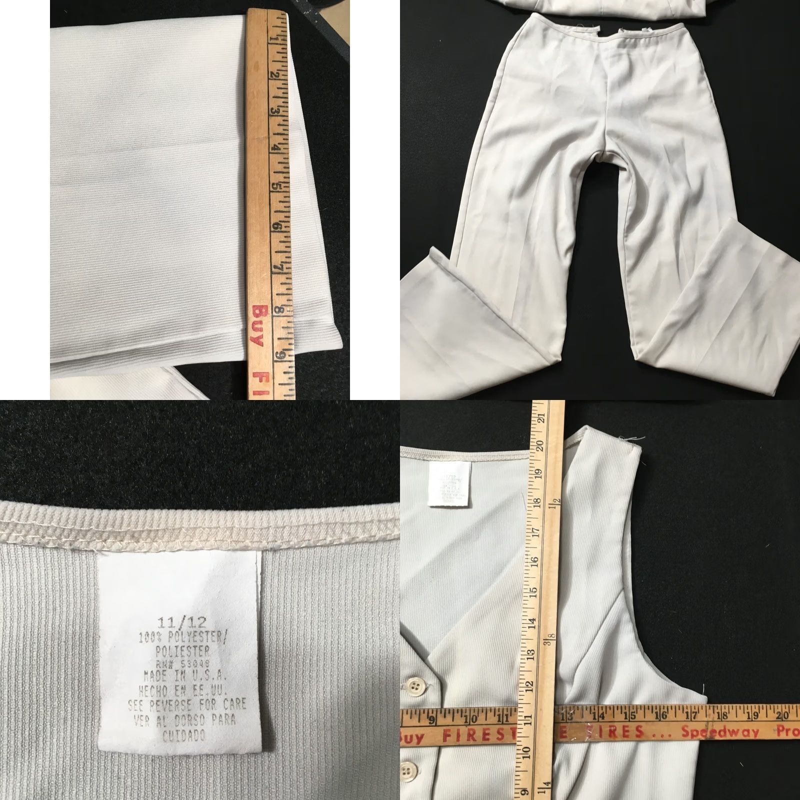 Vintage Breakin' Loose 3 Piece Set Jacket Vest Pants Ensemble beige Women Juniors 11/12 Suit Set Slim Notch Lapel Long Sleeve Solid Brown? Size 32" / US 10 / IT 46 - 10 Thumbnail