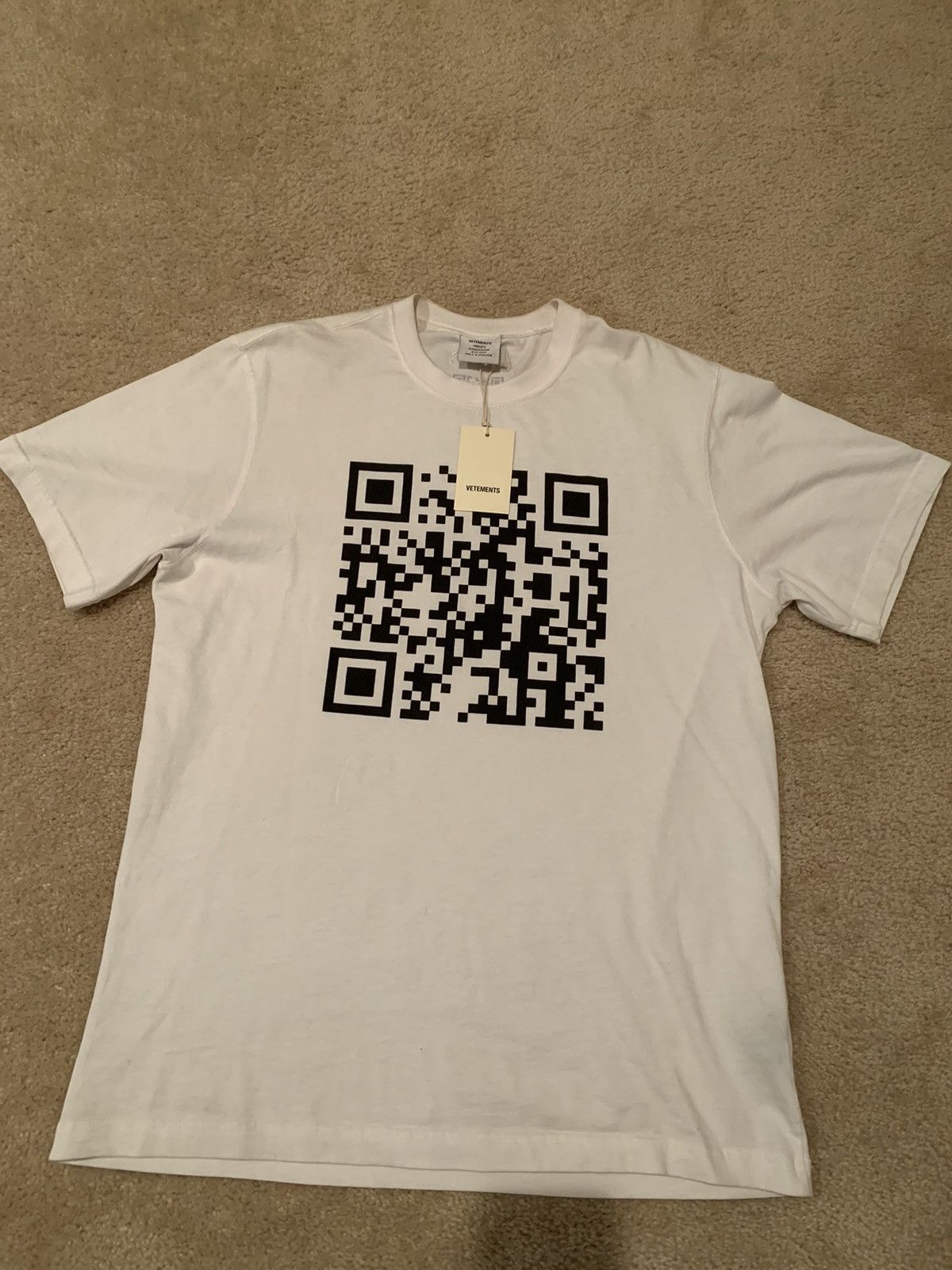 Vetements Vetements QR code tee by Demna Gvasalia | Grailed