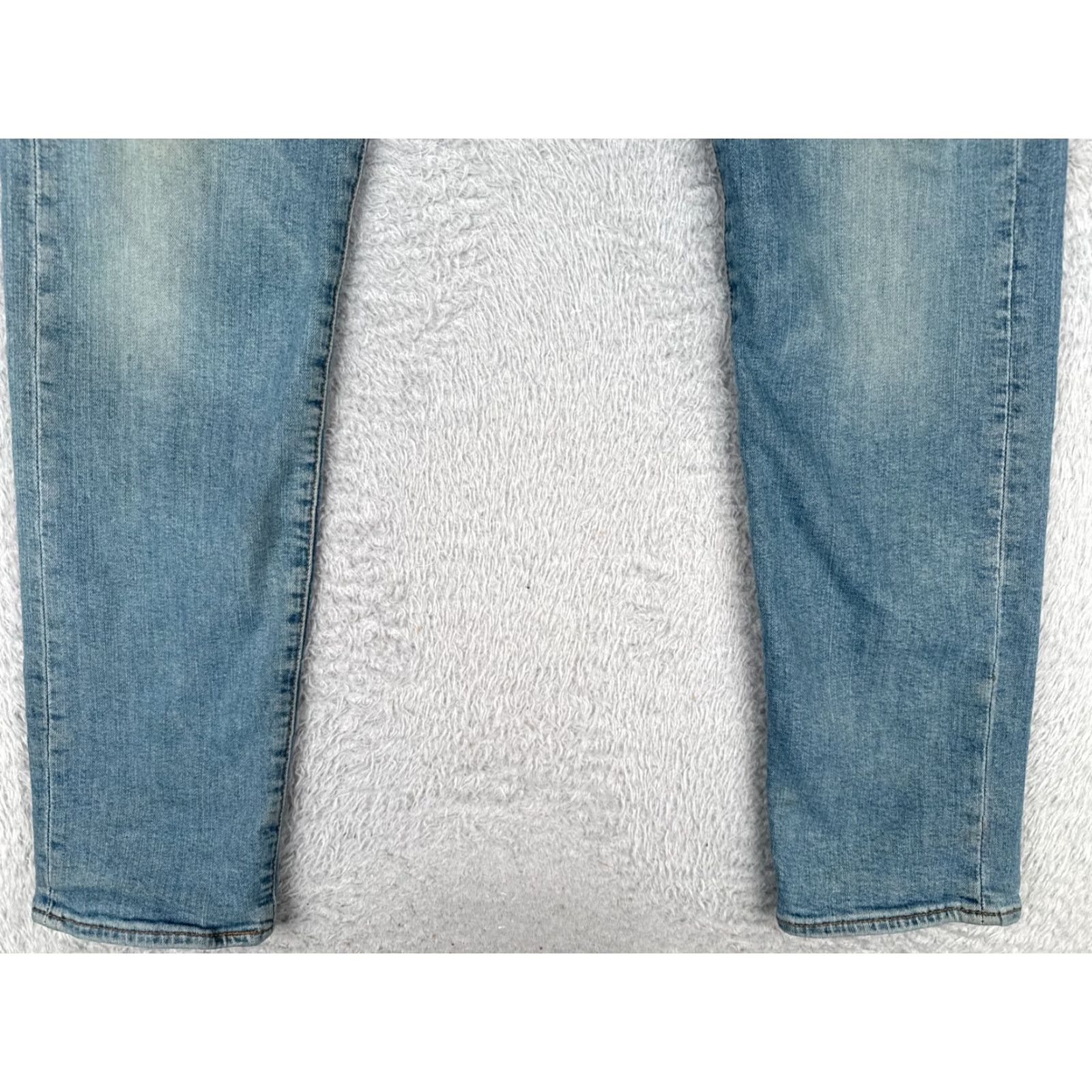Levi's Levis 512 Jeans Adult 34 Blue Denim Cotton 5-Pocket Regular Stretch Distressed Premium 32x31 Size US 34 / EU 50 - 2 Thumbnail