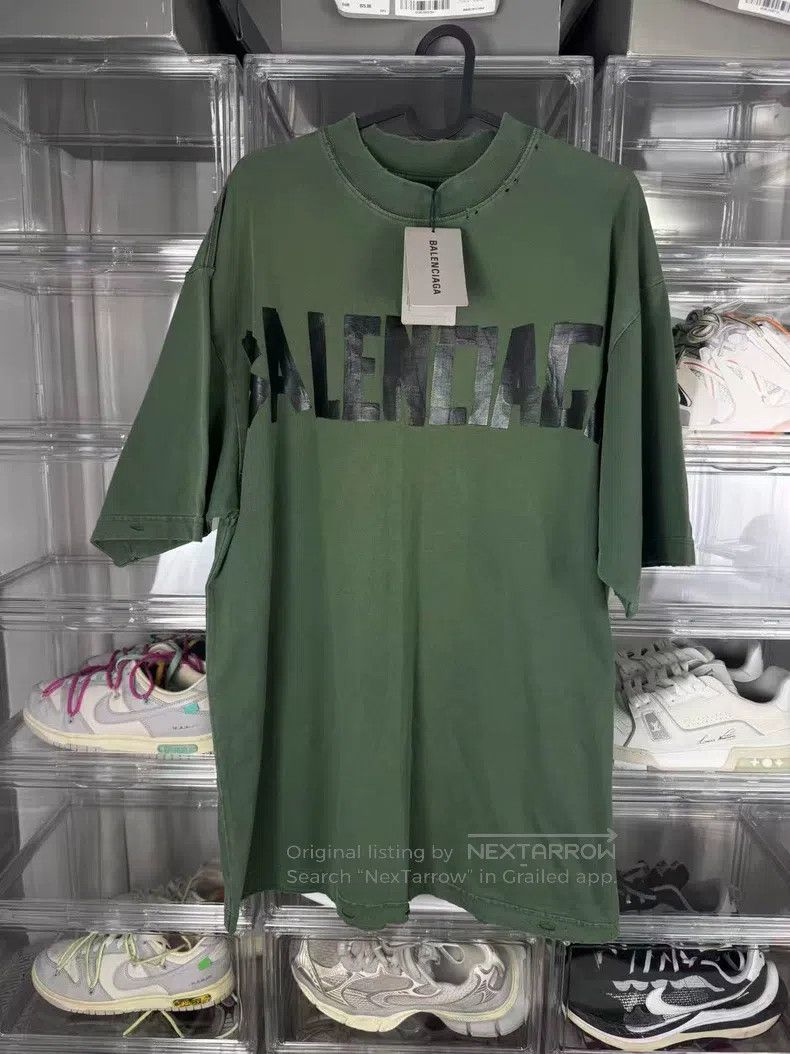 Balenciaga Balenciaga Tape Short Sleeve Size US XS / EU 42 / 0 - 1 Thumbnail