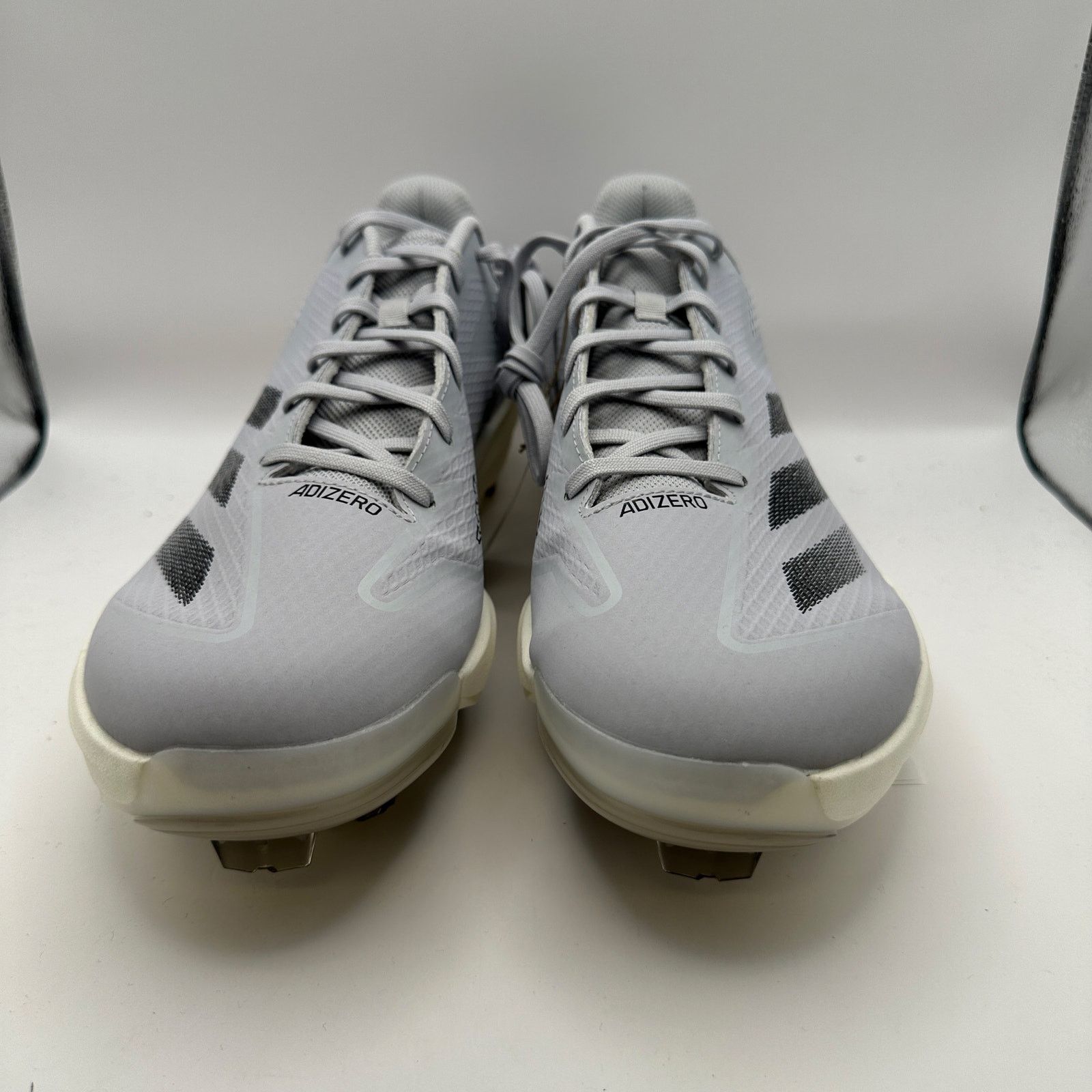 Adidas ADIDAS Adizero Electric Mens 14 Baseball Cleats Gray/Black Size US 14 / EU 47 - 3 Thumbnail
