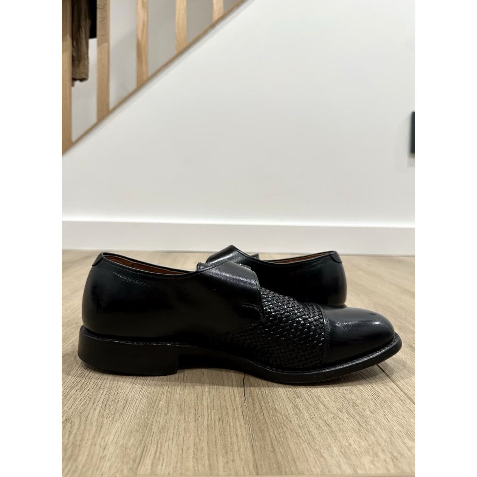 Allen Edmonds VINTAGE Allen Edmonds TULANE Monkstrap Dress Shoes Men 8.5D Black Leather Monk Strap 8.5D Mens Black Shoes Size US 9 / EU 42 - 7 Thumbnail
