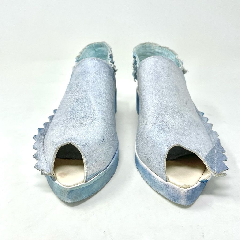Other NEW Papucei Holdin’ On Ice Blue Leather Sling Back Size 39 Size US 9 / IT 39 - 5 Thumbnail