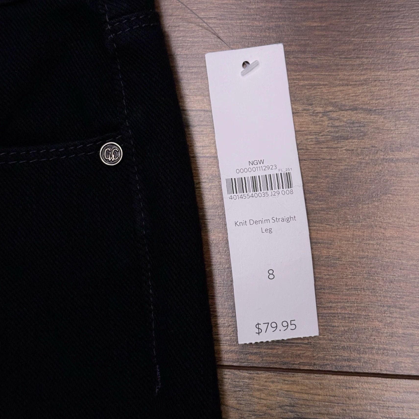 Coldwater Creek Coldwater Creek Jeans Straight Womens 8 Black Mid Rise Stretch Denim 5-Pocket Inseam 31 Fall Winter Spring Summer Vintage No Size 30" / US 8 / IT 44 - 4 Thumbnail