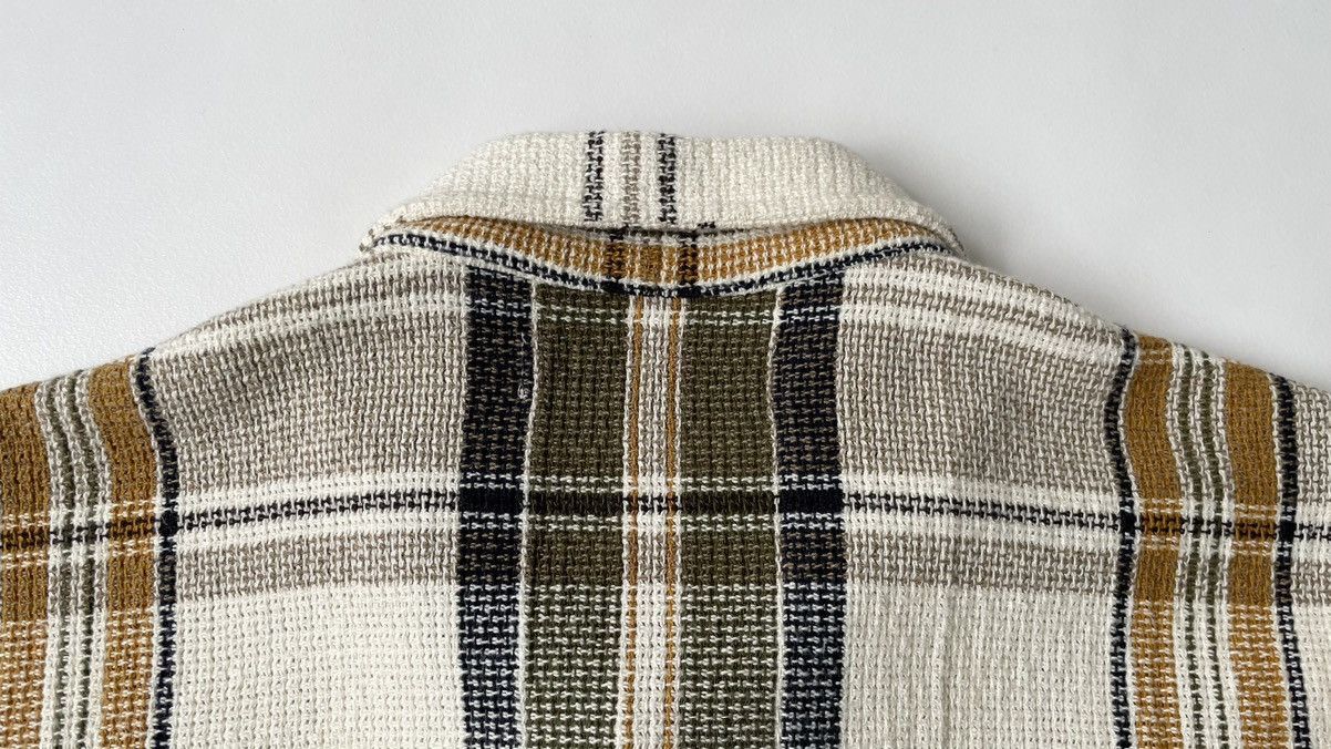 Our Legacy Waffle Weave Check ‘Elder Shirt’ Size US XL / EU 56 / 4 - 11 Thumbnail