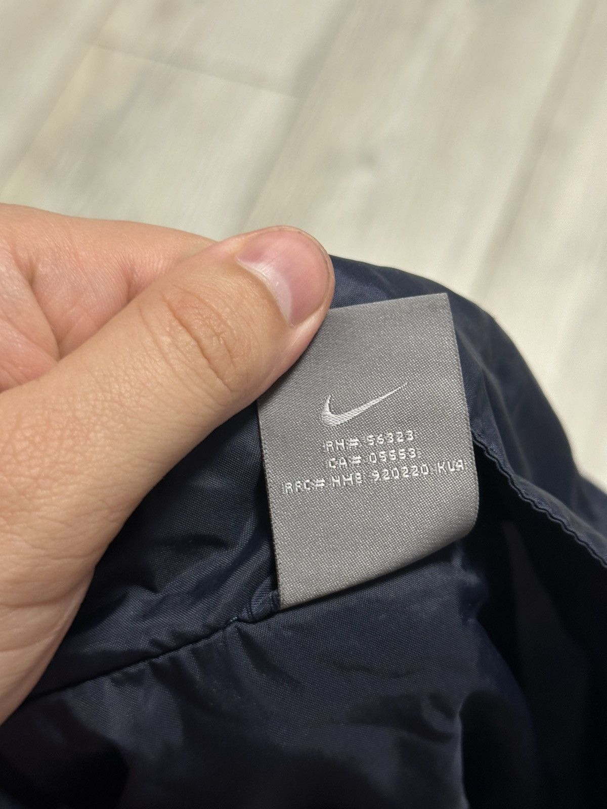 Vintage Vintage 90s Nike Drill Track Jacket Windbreaker Navy Blue S Size US S / EU 44-46 / 1 - 6 Thumbnail